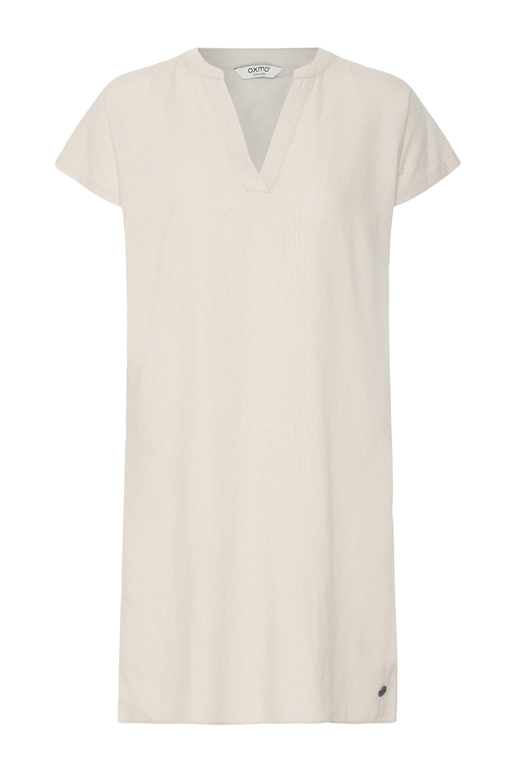 OXMO Blusenkleid OXAnette Sommerliches Leinen-Mix Kleid