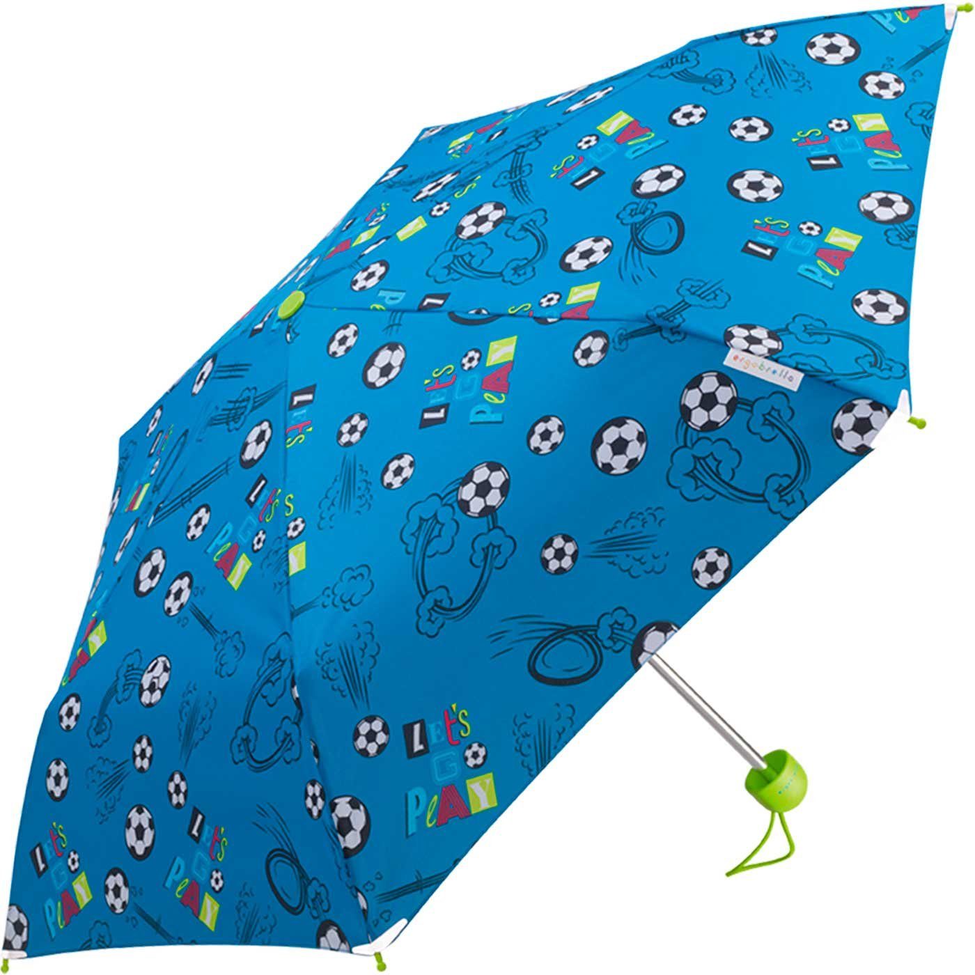 Basic HAPPY bedruckt, Mini RAIN Kinderschirm farbenfroh fantasievoll reflektierend und Taschenregenschirm