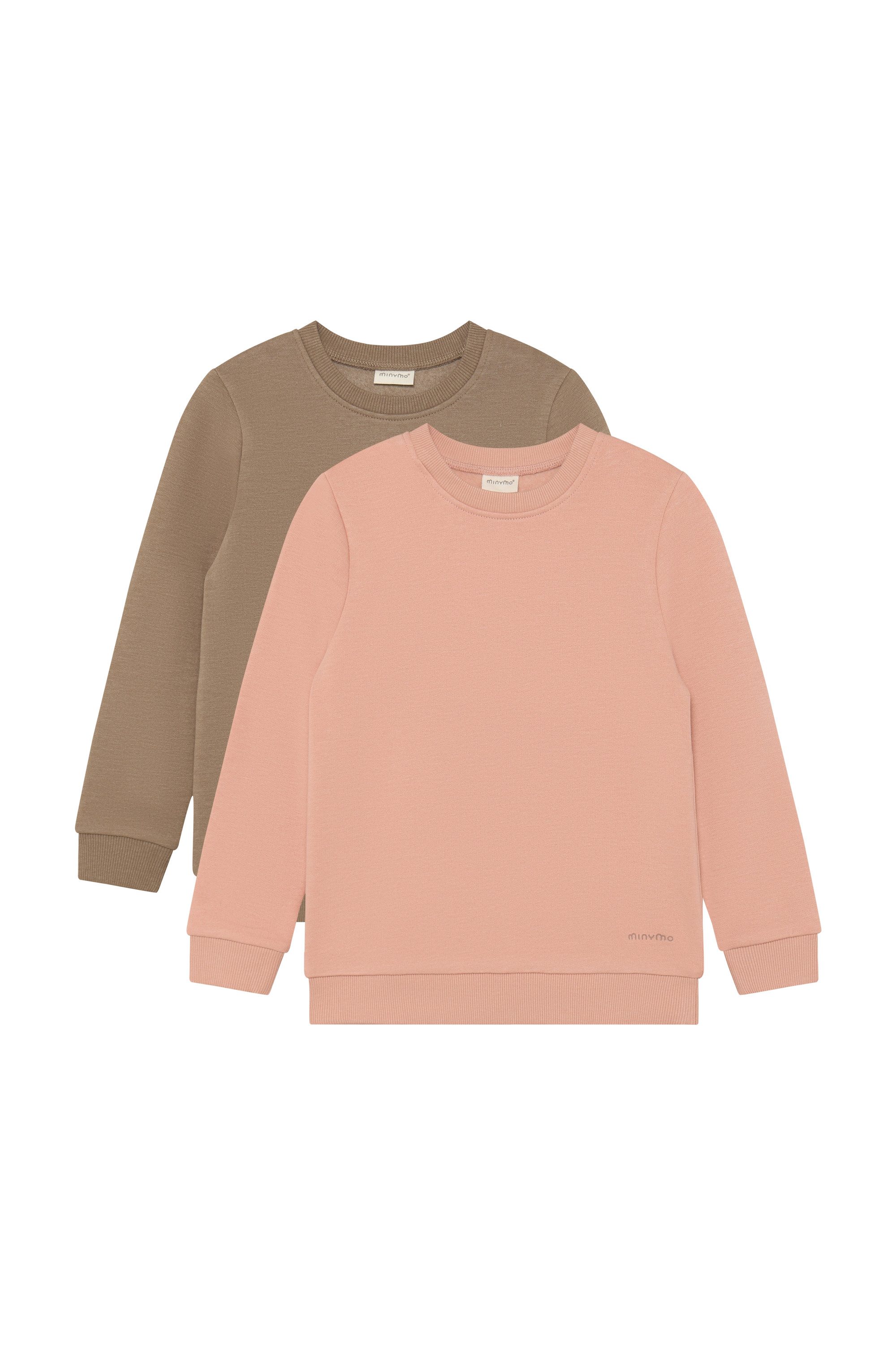 Minymo Sweatshirt MISweatshirt Kuscheliges 2 Pack Sweatshirts