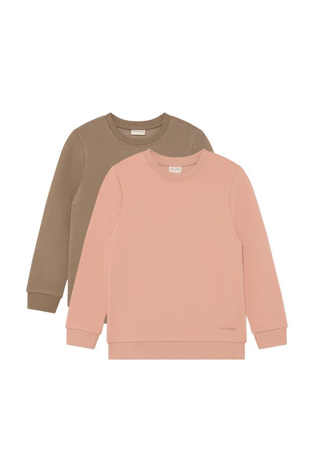 Minymo Sweatshirt MISweatshirt (2-tlg) 2er Pack Kuscheliges Sweatshirt