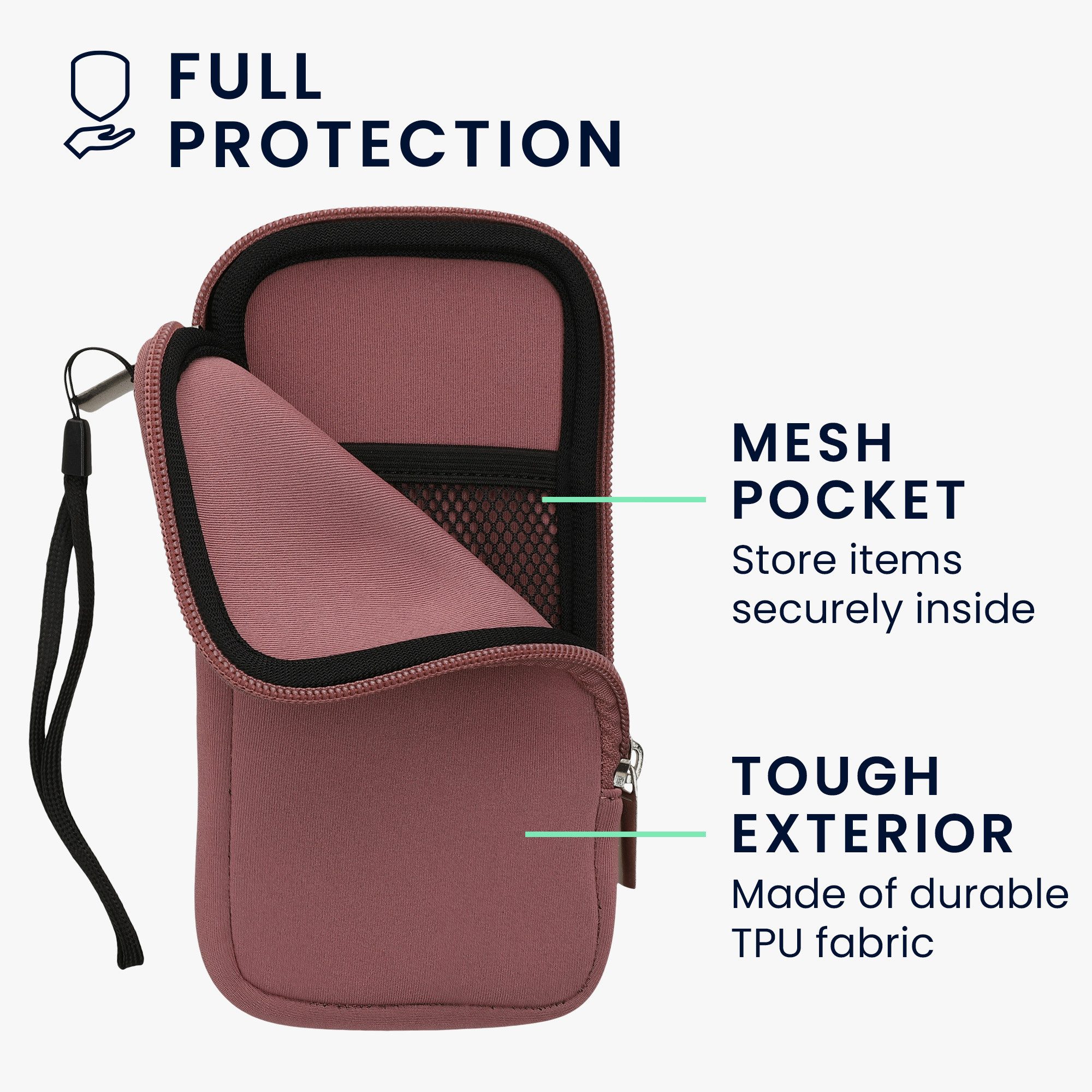 kwmobile Handytasche Handytasche für Smartphones XXL - 7" (1-tlg), Neopren Handy Hülle - Handy Tasche Sleeve Pouch