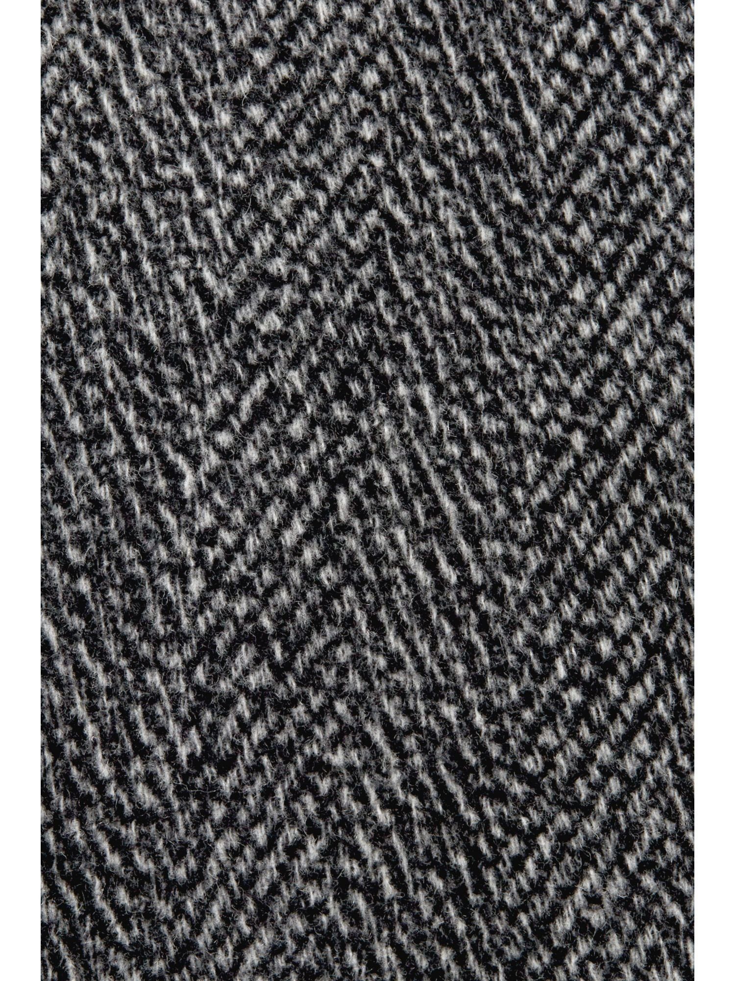 Esprit Collection Wintermantel im Fischgrat-Design Mantel aus Wollmix