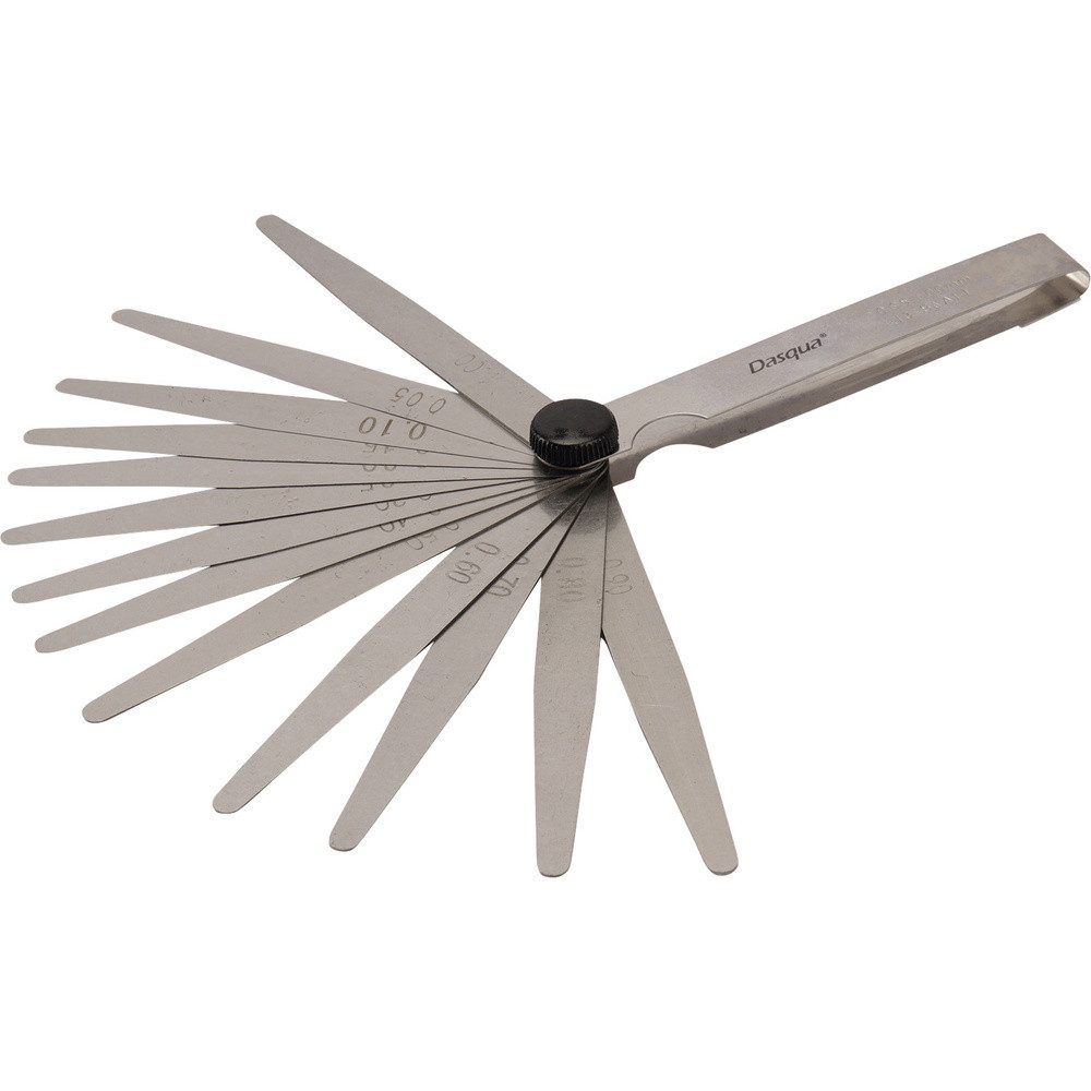 Fühlerlehre Dasqua 1820-0100 Fühlerlehre 0.05 - 1.00 mm Anzahl Blätter: 20 DIN 2