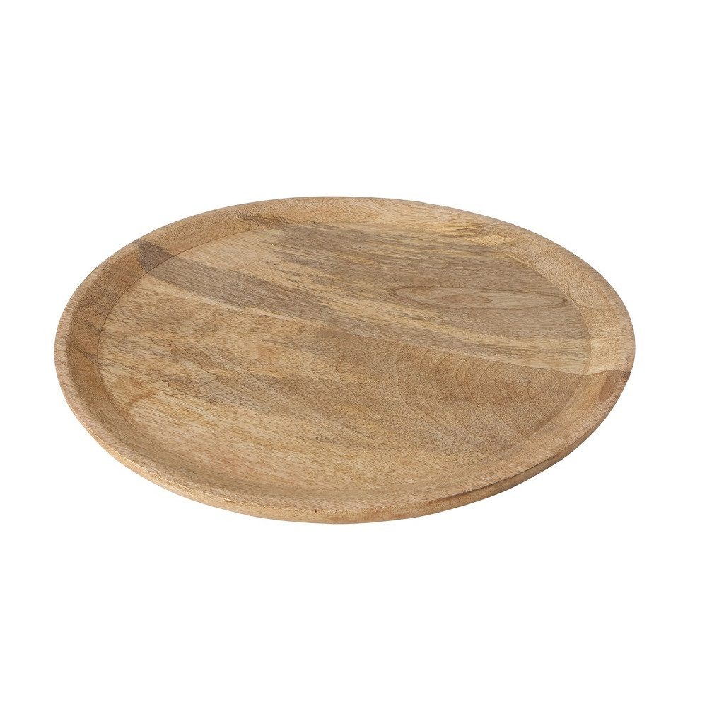 Tablett Boltze Teller Maino 26cm Holzteller 1007975