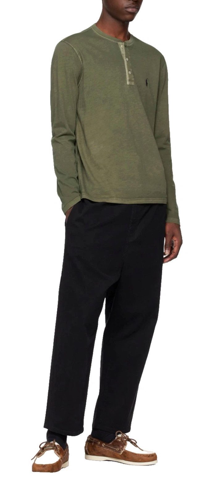 Polo Ralph Lauren Longsleeve Herren Featherweight Mesh Henley Shirt Sofortige Authentifizierung über das Ralph Lauren-System möglich – Bild 3 von 5