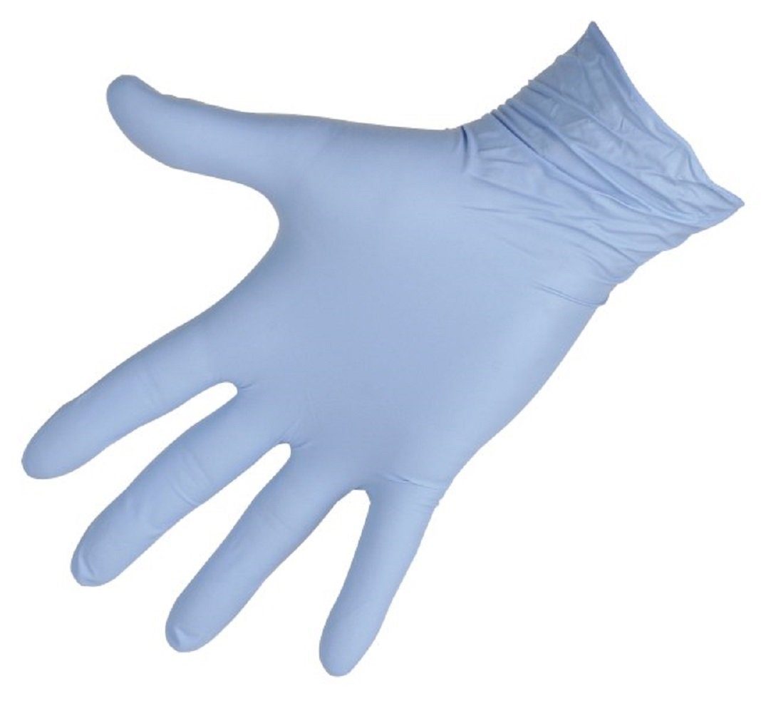 Kerbl Einweghandschuhe Einmalhandschuh Nitril Top Pro, Größe 7,5-8 / M, blau, 153071 | Handschuhe