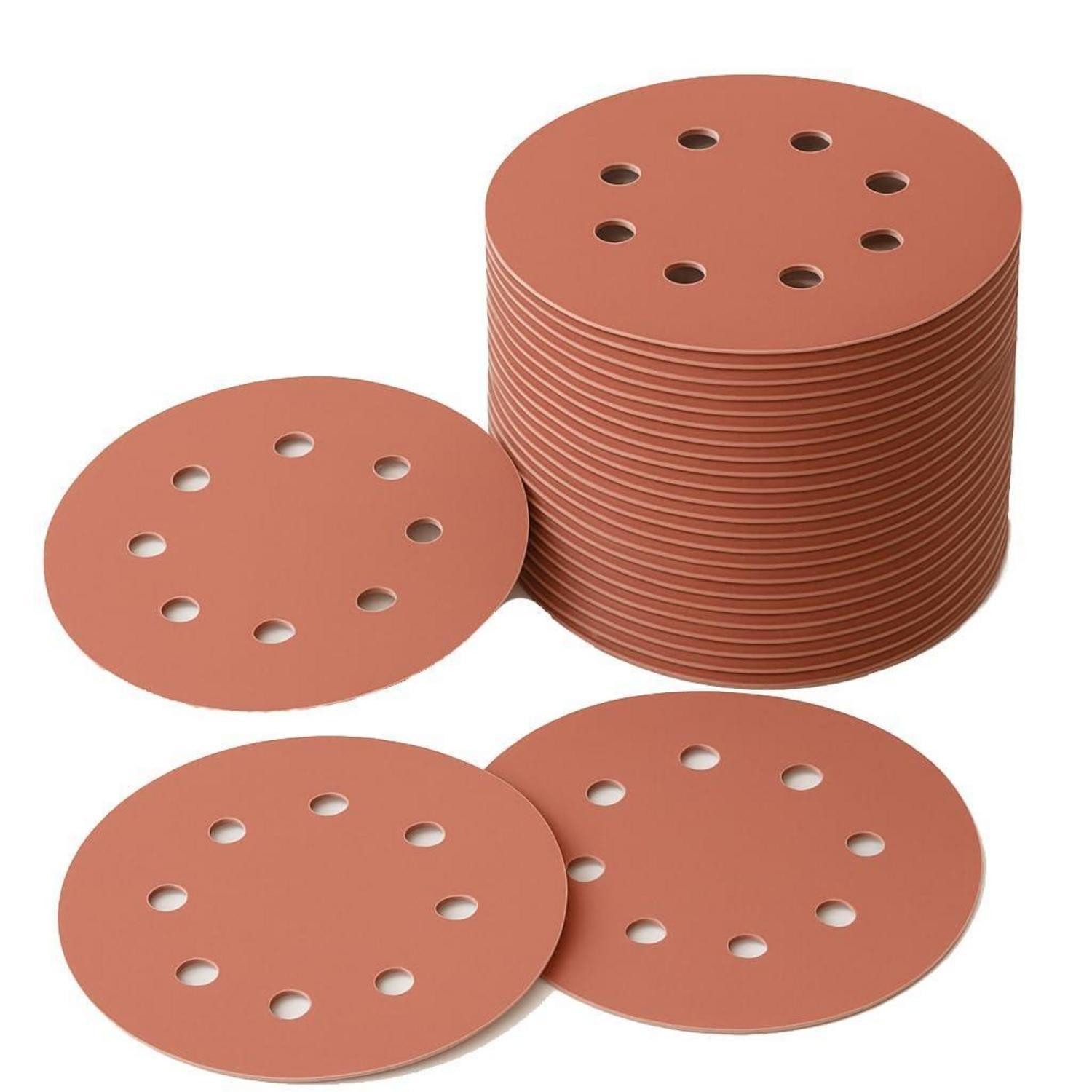 Schleifscheibe Schleifscheiben 125mm Klett 60 Körnung 50 Elektroschleifer 60# * 50pcs