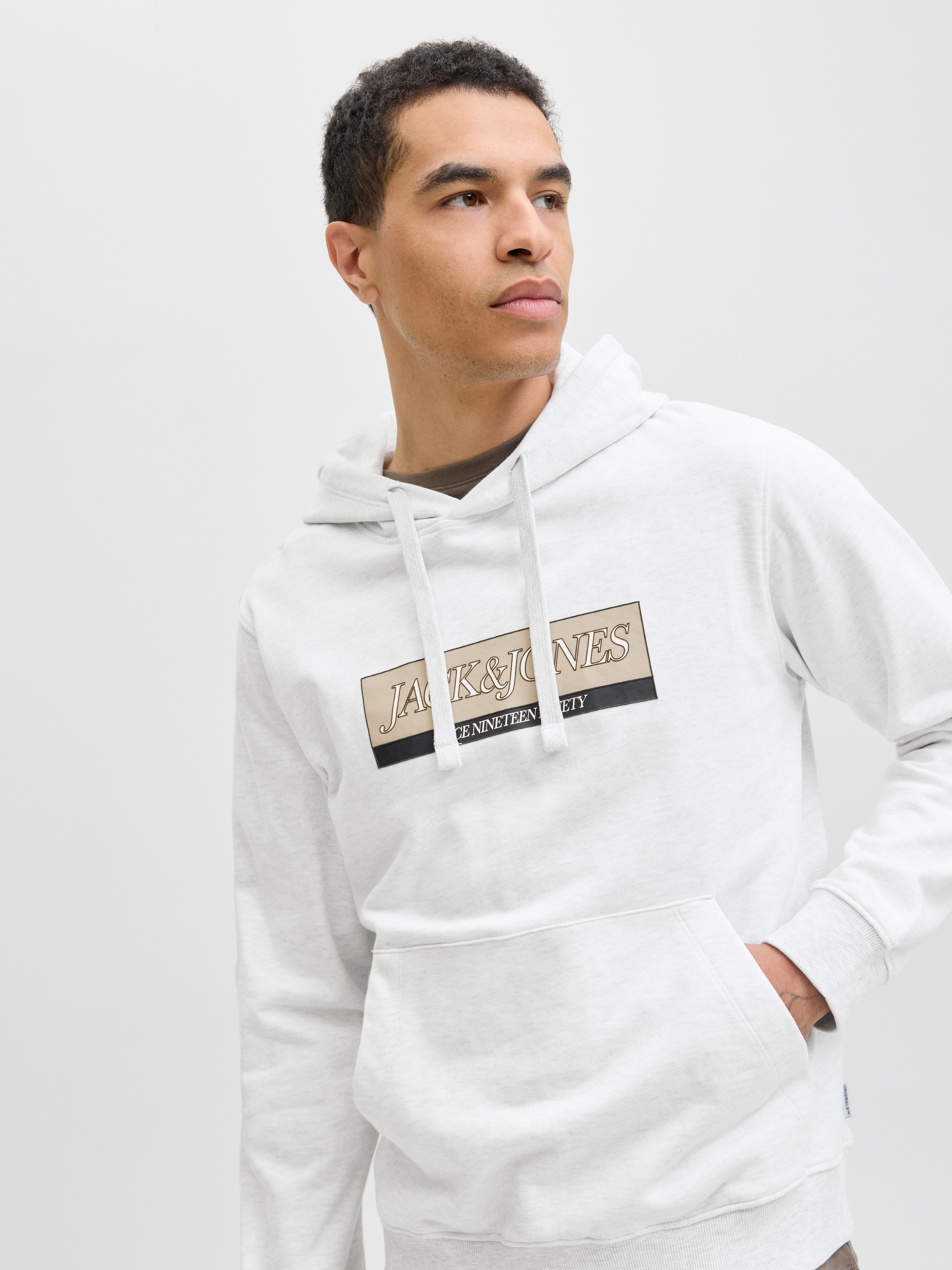 Jack & Jones Kapuzensweatshirt JORINWOOD BLOCK BRANDING SWEAT HOOD günstig online kaufen