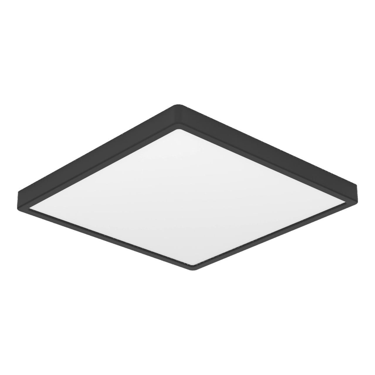 EGLO Deckenleuchte Eglo LED Deckenleuchte Fueva 6 schwarz 39 x 39 cm, Inkl. Leuchtmittel, Nicht dimmbar ohne Bewegungsmelder