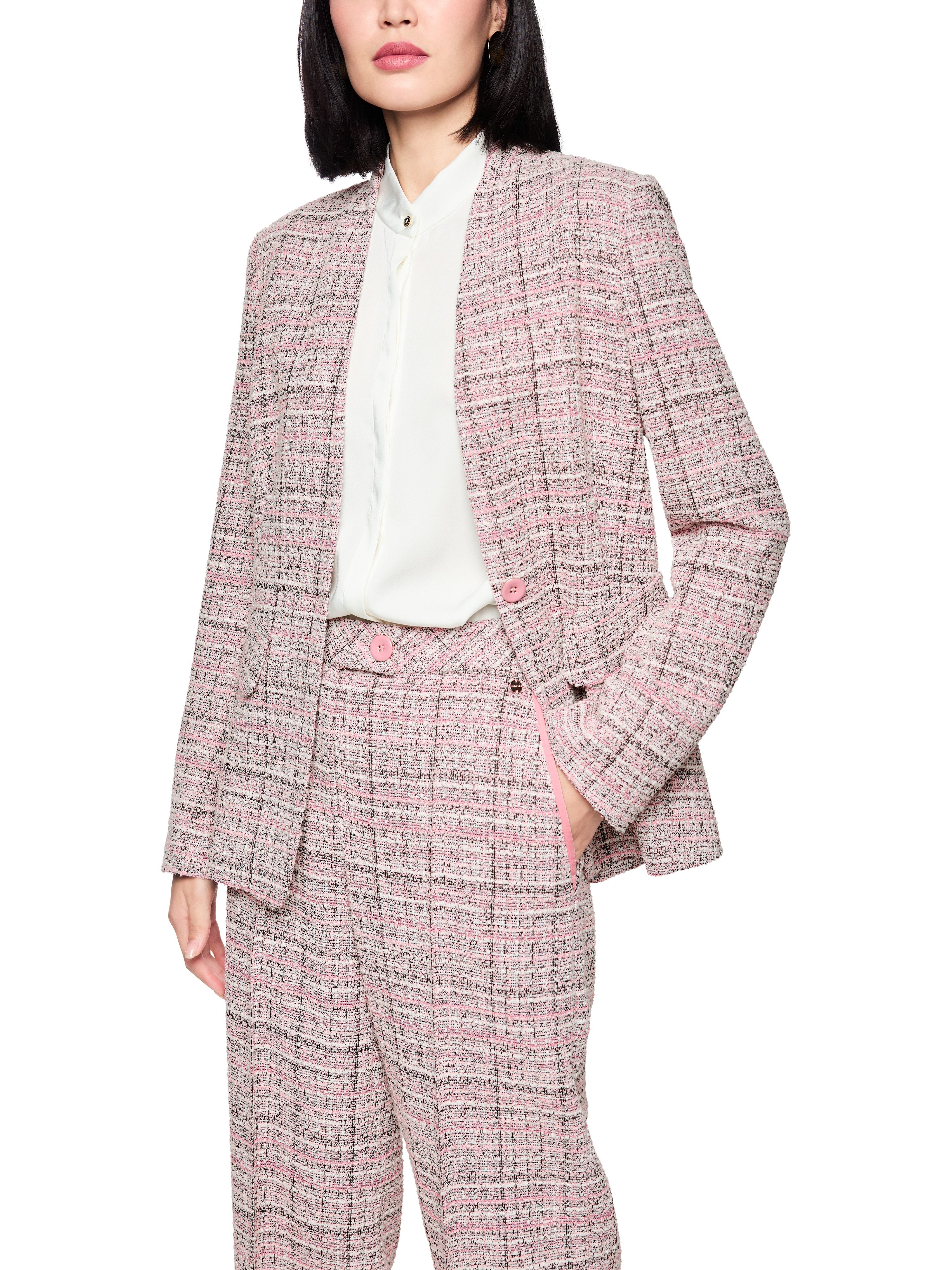 Marc Cain Jackenblazer Neutral Affinity Premium Damenmode Taillierter Colla günstig online kaufen