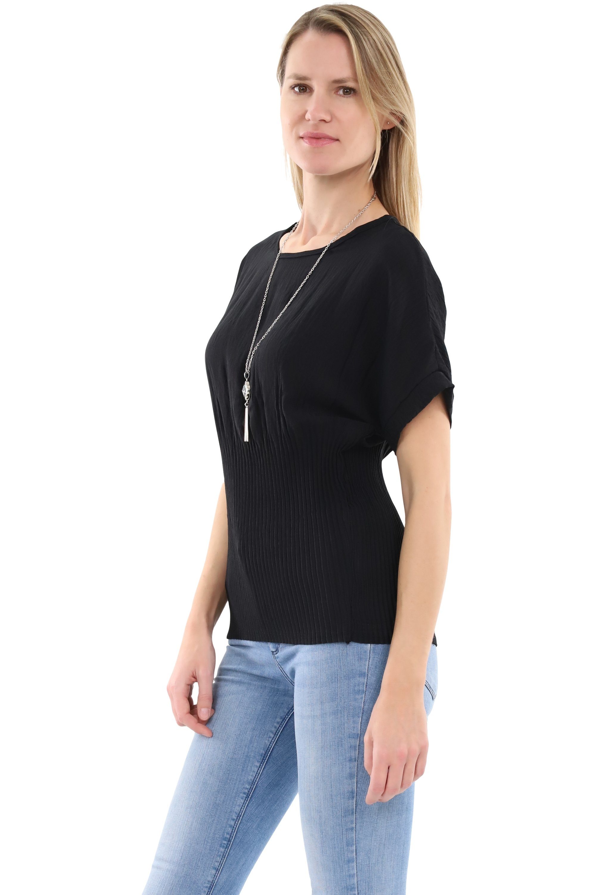 malito more than fashion Schlupfbluse malito Damen Bluse mit Halskette, Obe günstig online kaufen