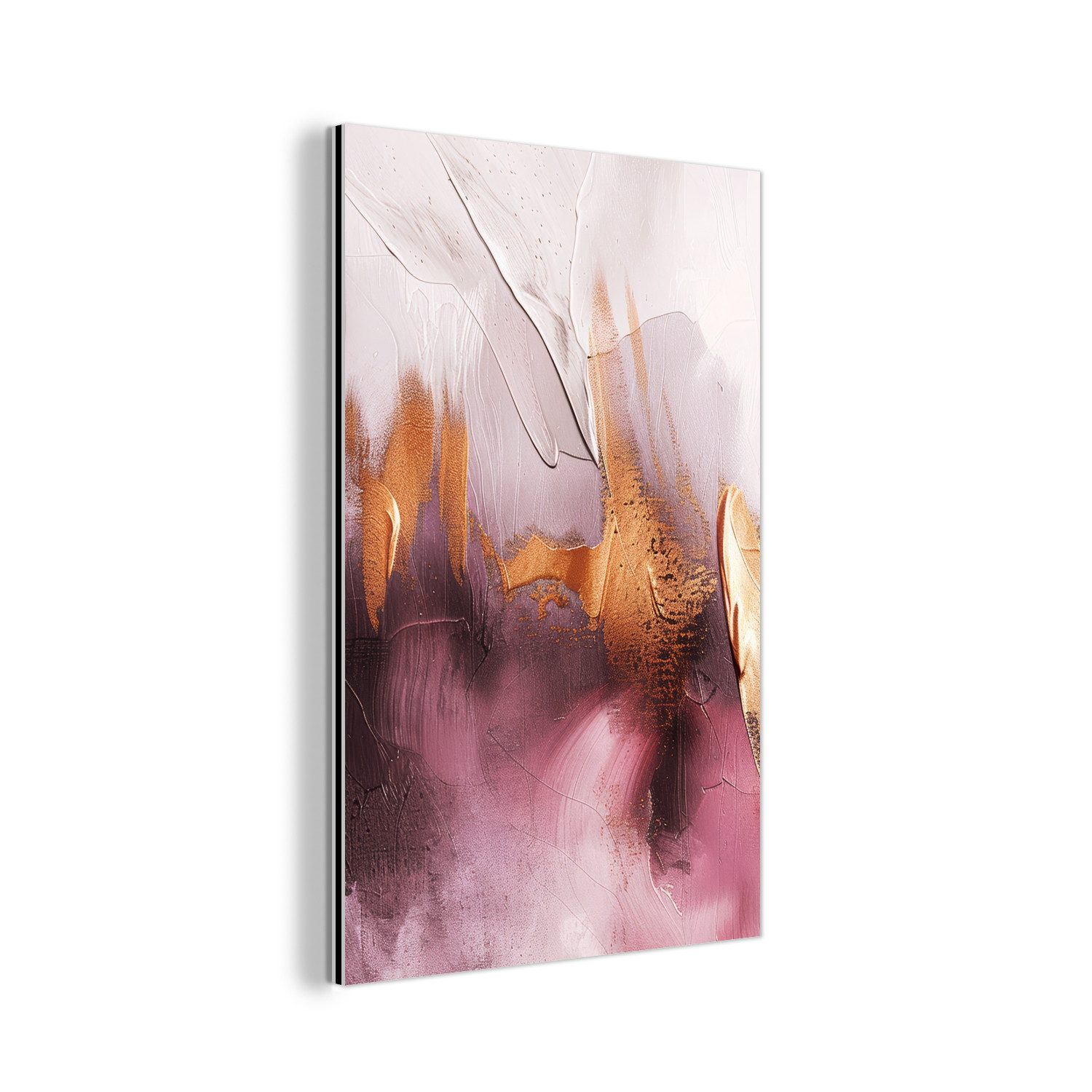 MuchoWow Metallbild Lila - Abstrakt - günstig online kaufen
