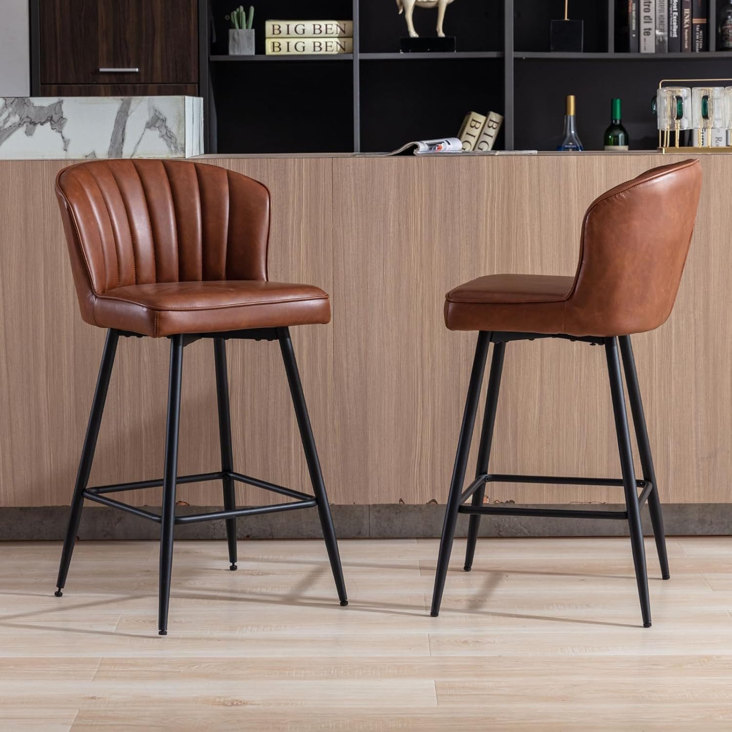 CHAIRUS Barhocker 2er-Set PU-Leder Barhocker mit günstig online kaufen