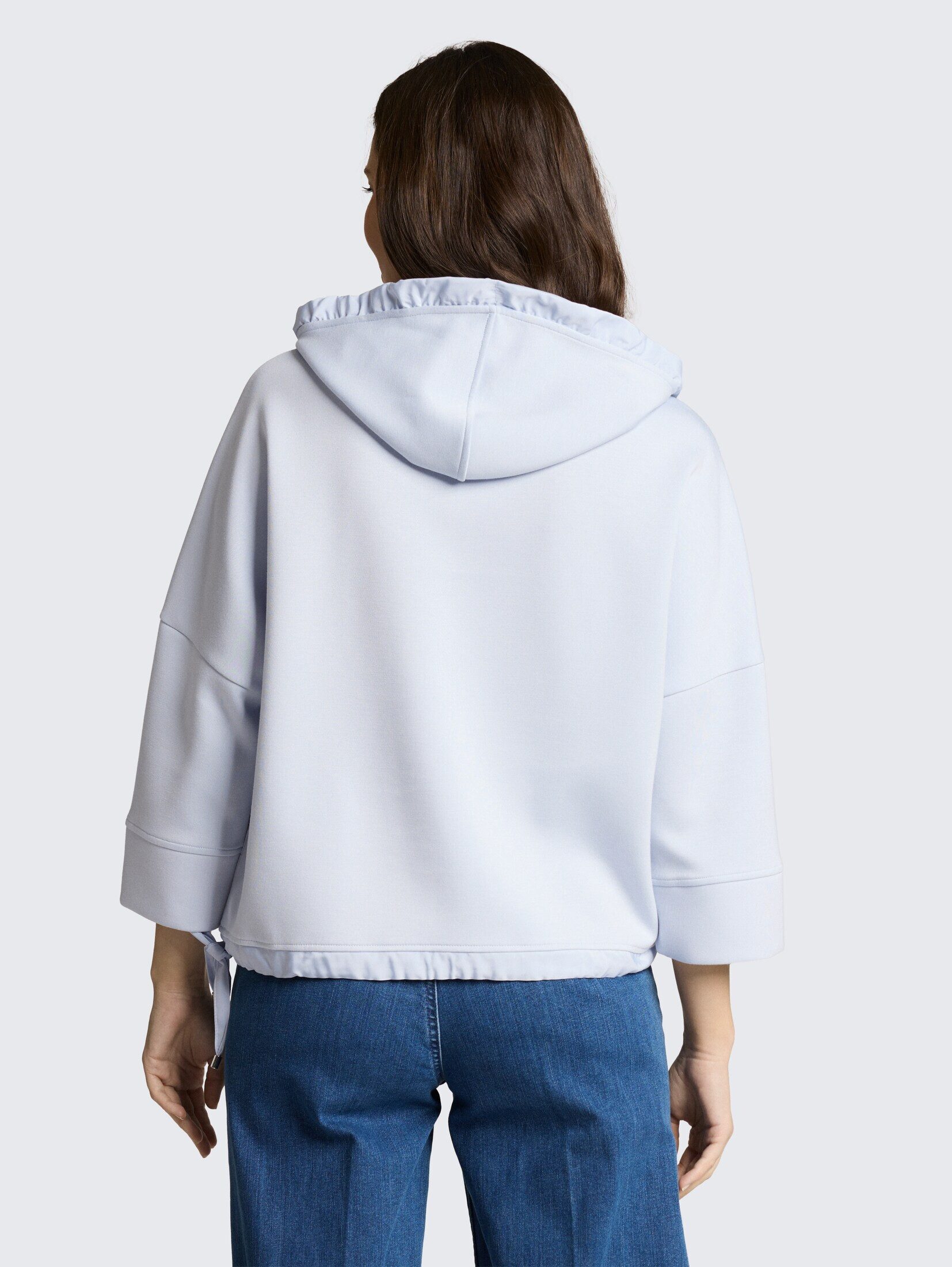 TOM TAILOR Sweatshirt Strick & Sweatshirts Hoodie Sweatshirt aus Scuba