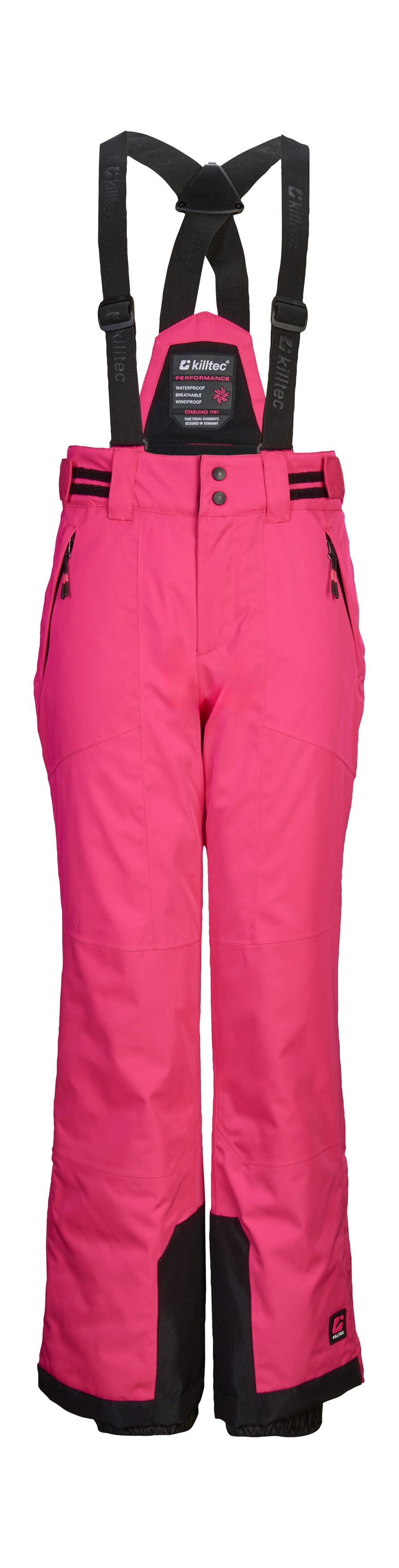 Killtec Skihose KSW 198 GRLS SKI PNTS Wasserdichte Skihose mit abnehmbaren Trägern und verstellbarer Taille