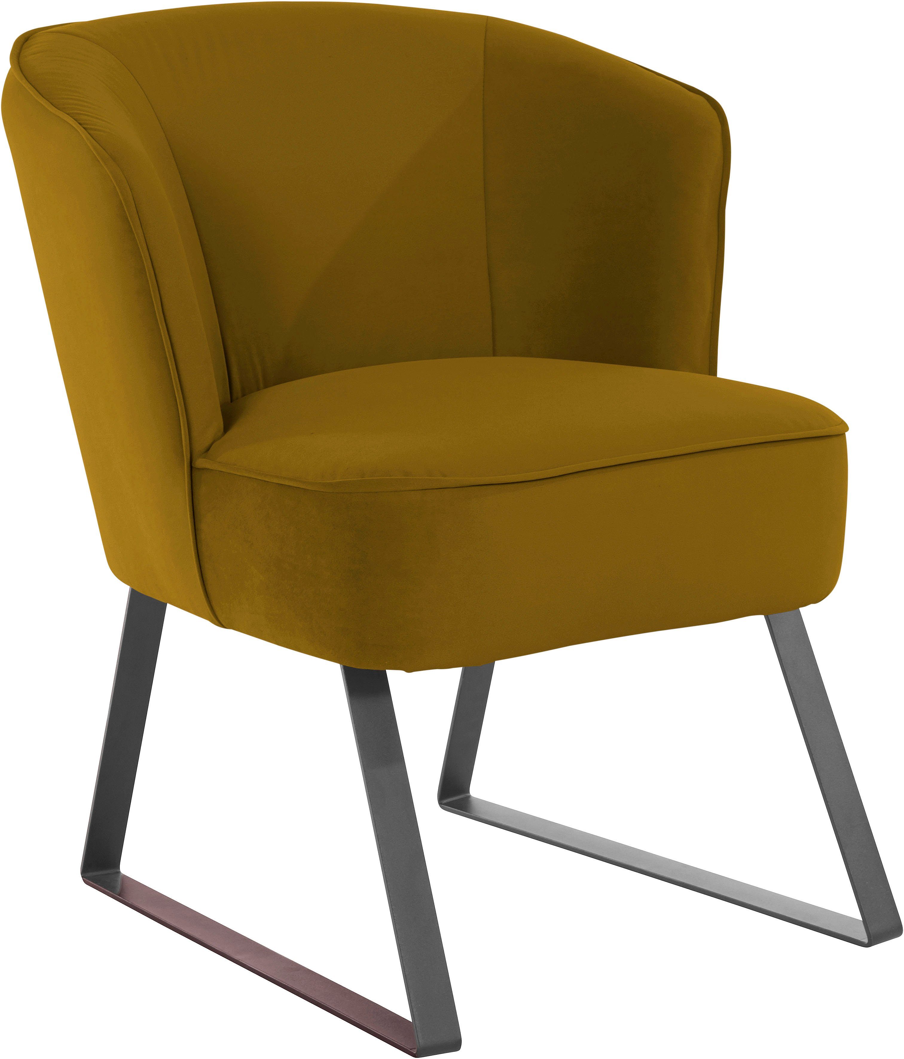 exxpo - sofa fashion Sessel verschiedenen Americano, Qualitäten, und Keder Bezug Metallfüßen, 1 Stck. in mit
