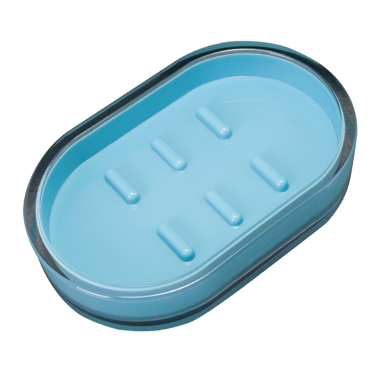 Spirella Seifenschale Aus Polystyrol – Schwarz-Blau, Für Badezimmer Oder Küche