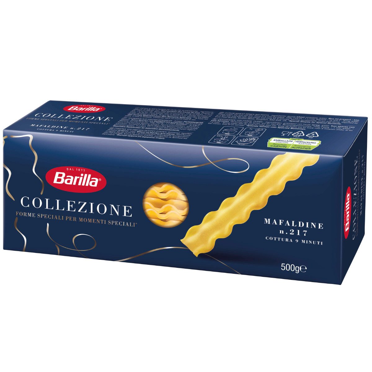 Barilla Nudeln, Barilla La Collezione Mafaldine Hartweizengrieß Pasta Nudeln 500g
