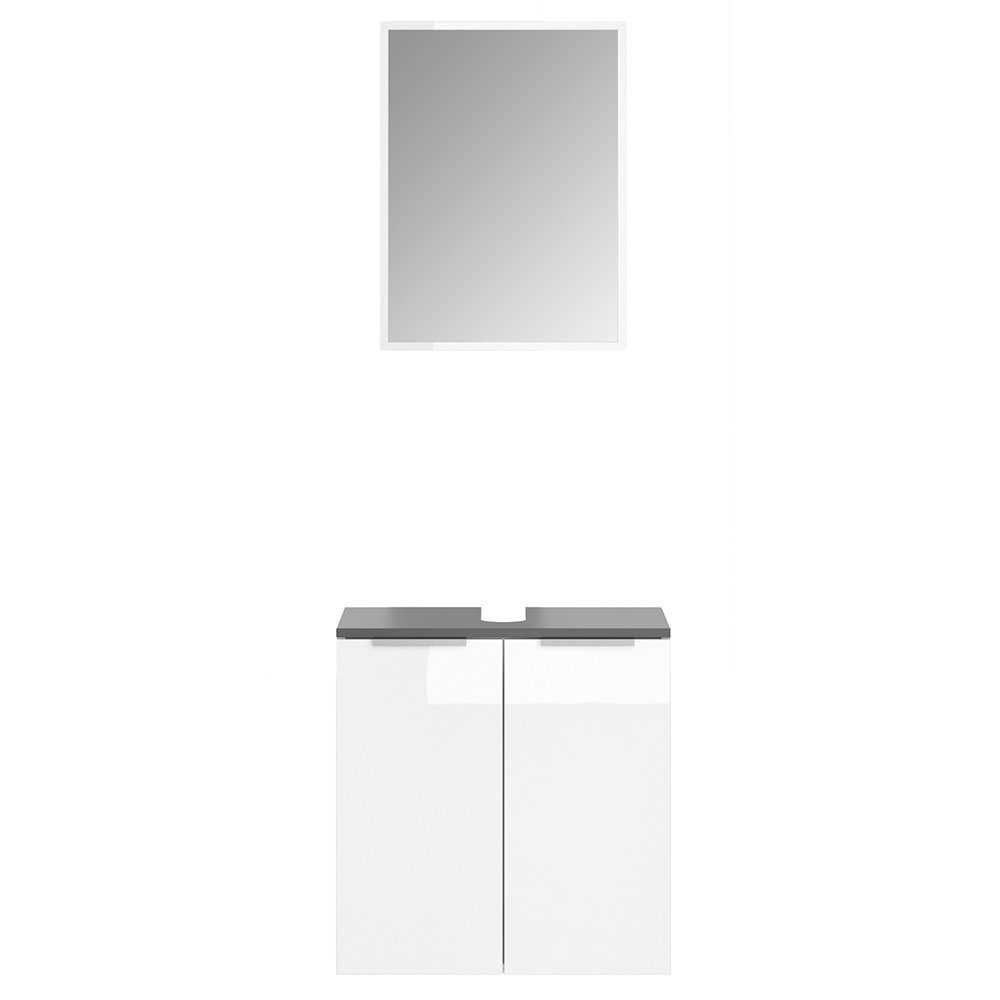 Vicco Badmöbel-Set Otis, Weiß, 2 Teile, günstig online kaufen