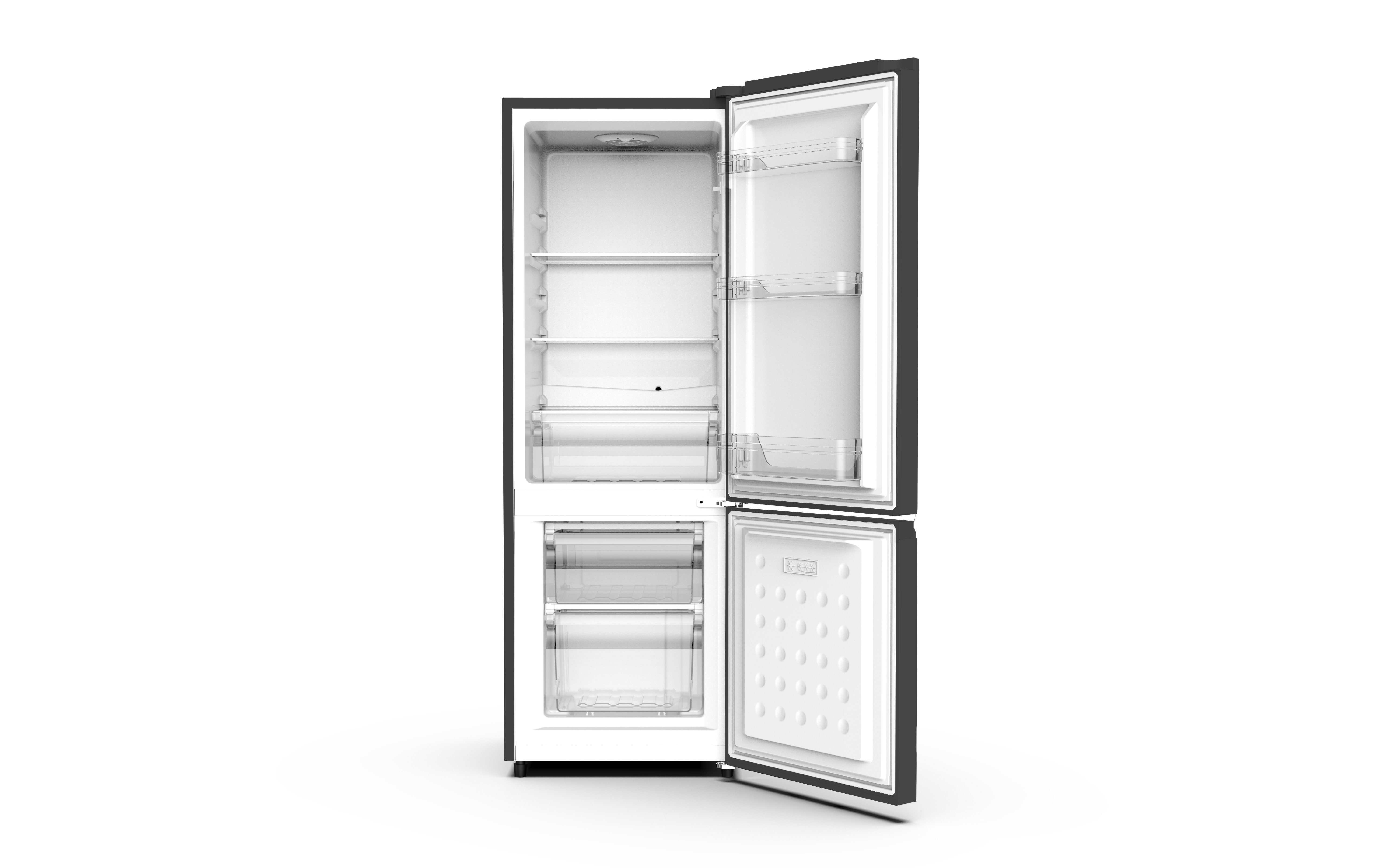 PKM Kühl-/Gefrierkombination KHKG173, 145 cm hoch, 50 cm breit, Moderner Kühlschrank mit 4 Sterne Gefrierfach, Modell BC