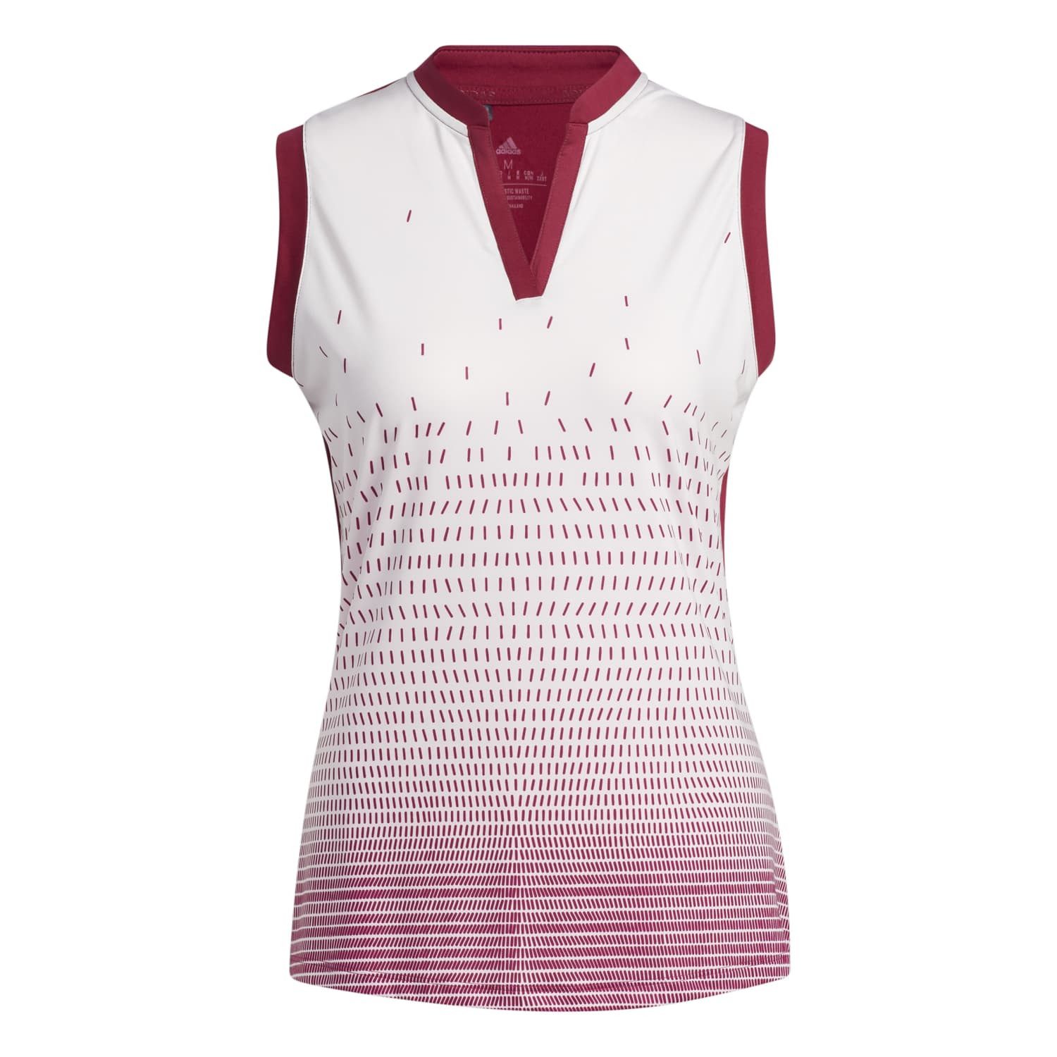Poloshirt Adidas Golf Polo Sport Gradient Sleeveless Rot Damen