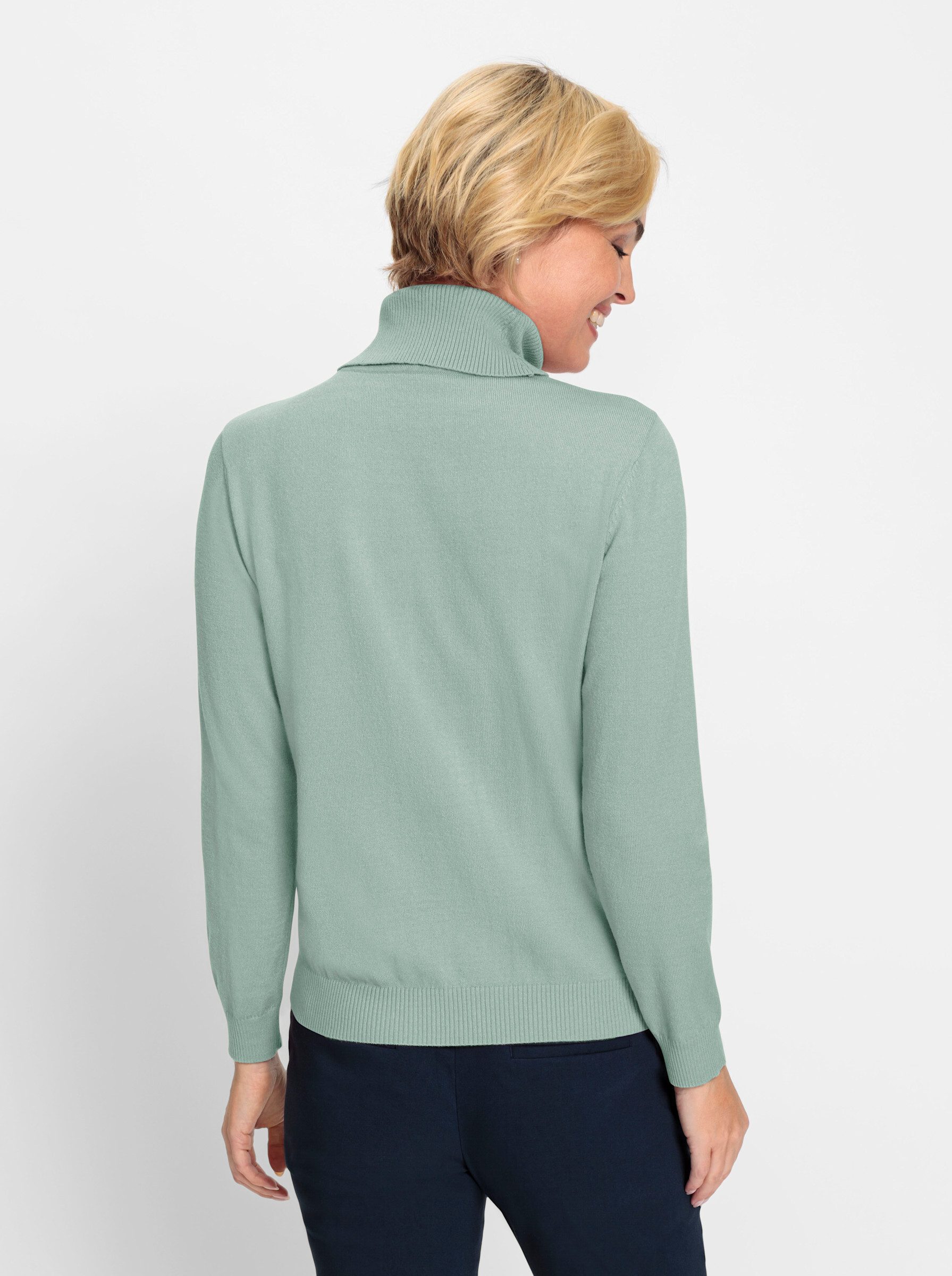 Witt Strickpullover Rollkragenpullover Langarm Zopfmuster
