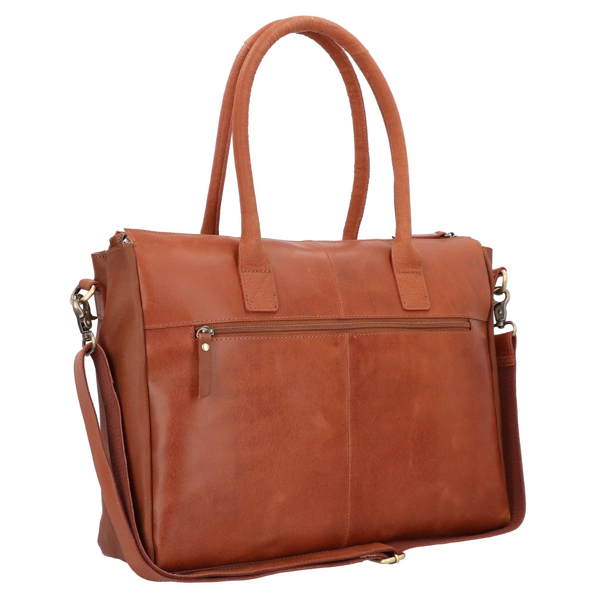 Burkely Schultertasche Vintage, Leder