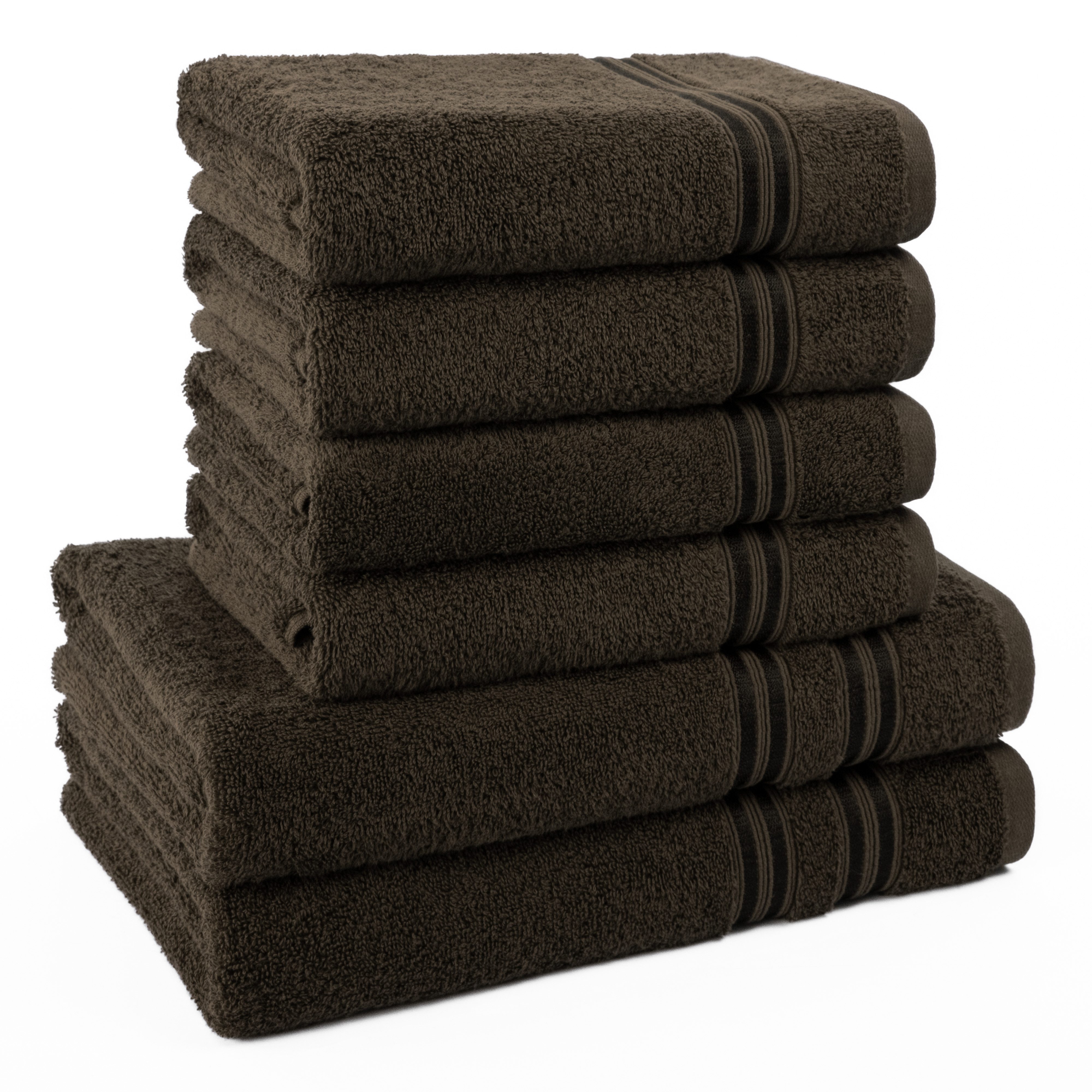 HAMMETEX Handtuch Set 6-teiliges Handtuch Set, 100% Baumwolle, Weich & Saug günstig online kaufen