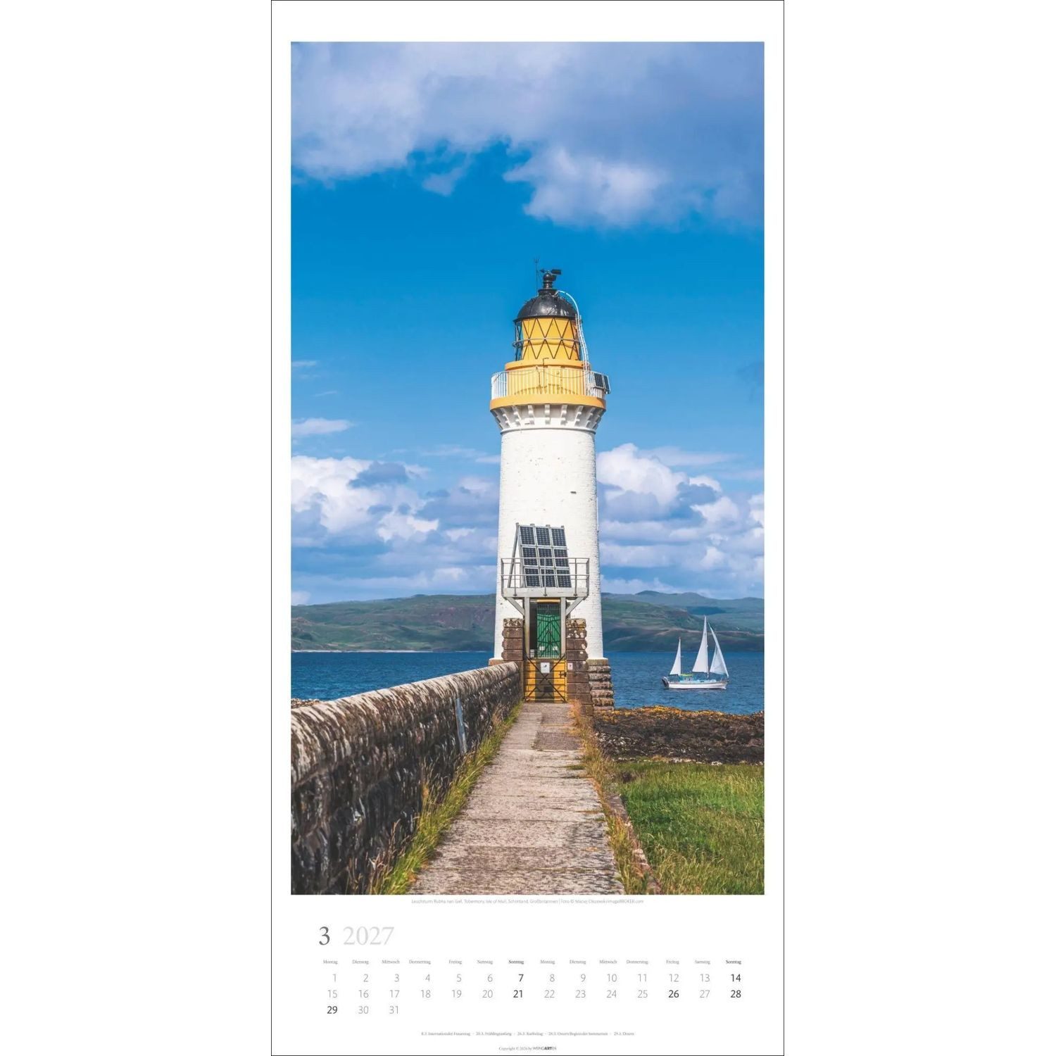 Wandkalender Leuchttürme Kalender 2027 – Bild 5 von 5