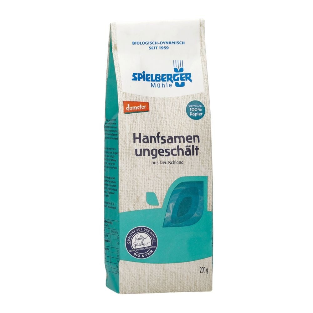 Spielberger Samen Hanfsamen-ungeschält, 1 x 200 g
