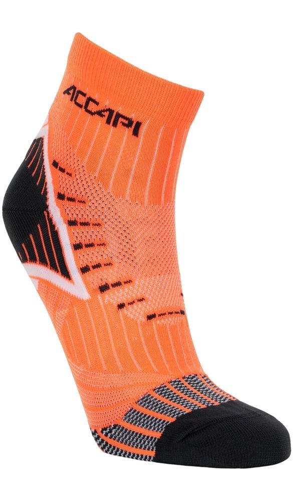 Accapi Laufsocken Quarter Running Touch orange/schwarz - 1 Paar