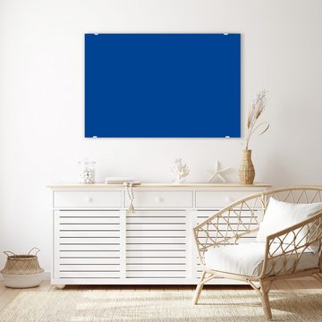 Primedeco Glasbild Wandbild Dunkelblauer Hintergrund I mit Aufhängung, Farben