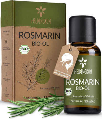 Heldengrün Haaröl Rosmarin Öl für Haare, Kopfhaut- & Haaröl für Haarwachstum, Haarpflege Produkte Vitamin, Haarserum, Rosemary oil, Hair Oil, Öl Haare Herren & Damen, Haarwachstum Biotin, Pflege, Rosmarinöl für Haare, Haaröl Kopfhaut Frauen & Männer gegen Spliss