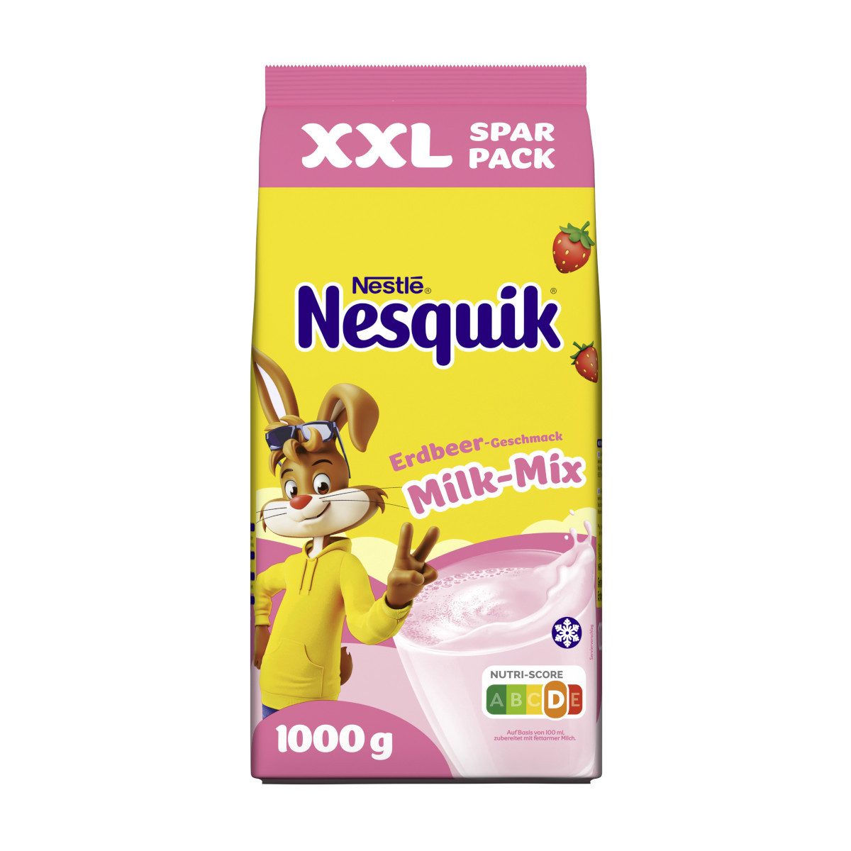 NESQUIK Kakao, Nesquik Fruchtmilch Erdbeer XXL fruchtiges Getränkepulver 1000g