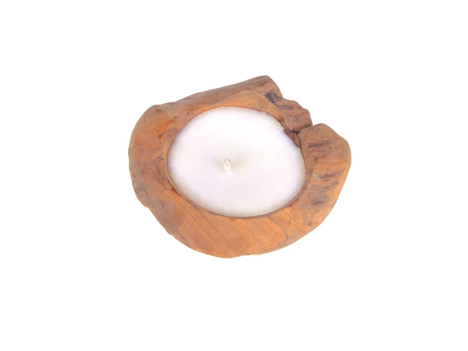 BURI Kerzenständer Design Windlicht Teakholz Kerzenschale günstig online kaufen