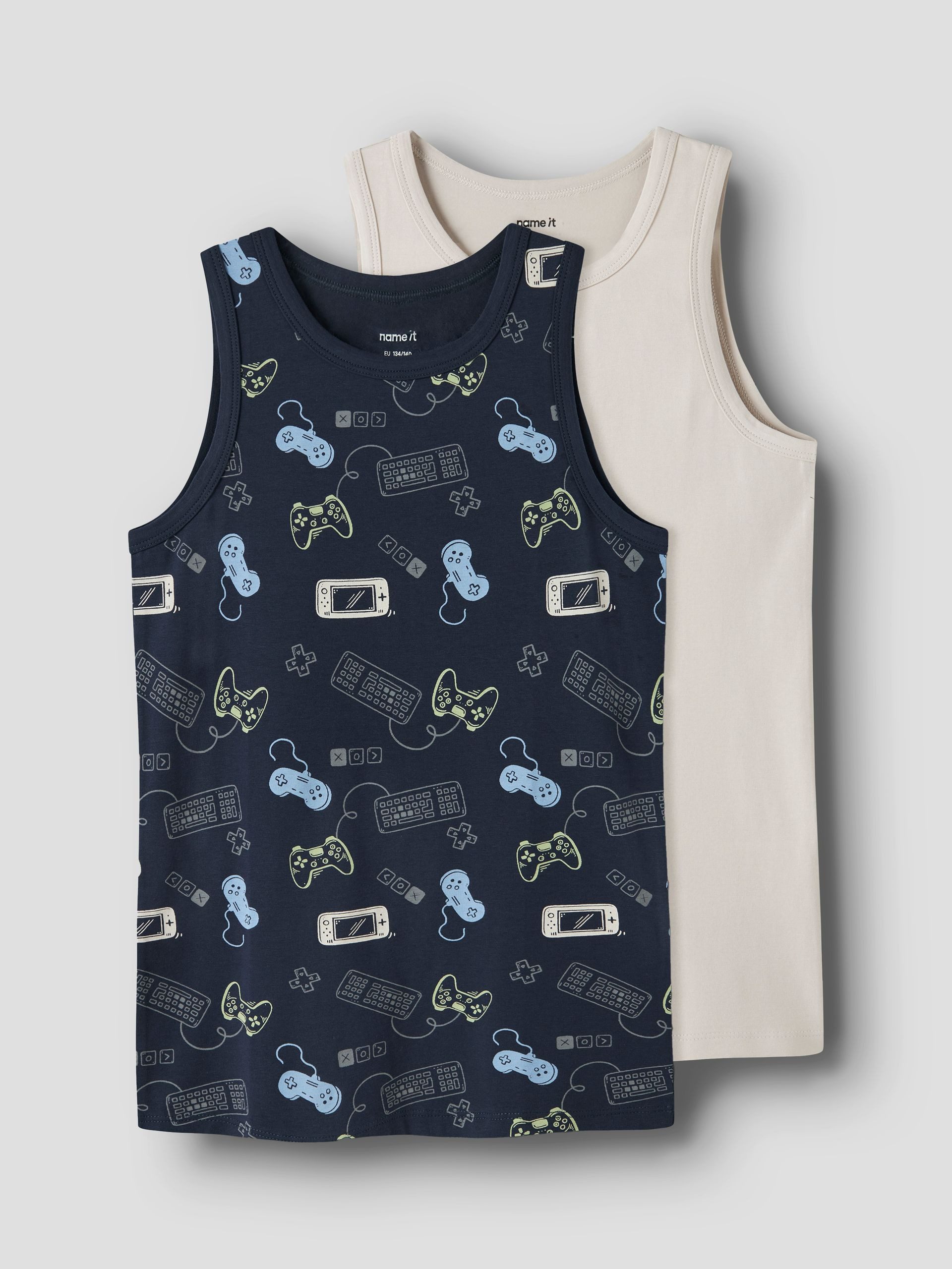 Name It Unterhemd (2-St) NKMTANK TOP 2P NAVY GAMER NOOS – Bild 3 von 5