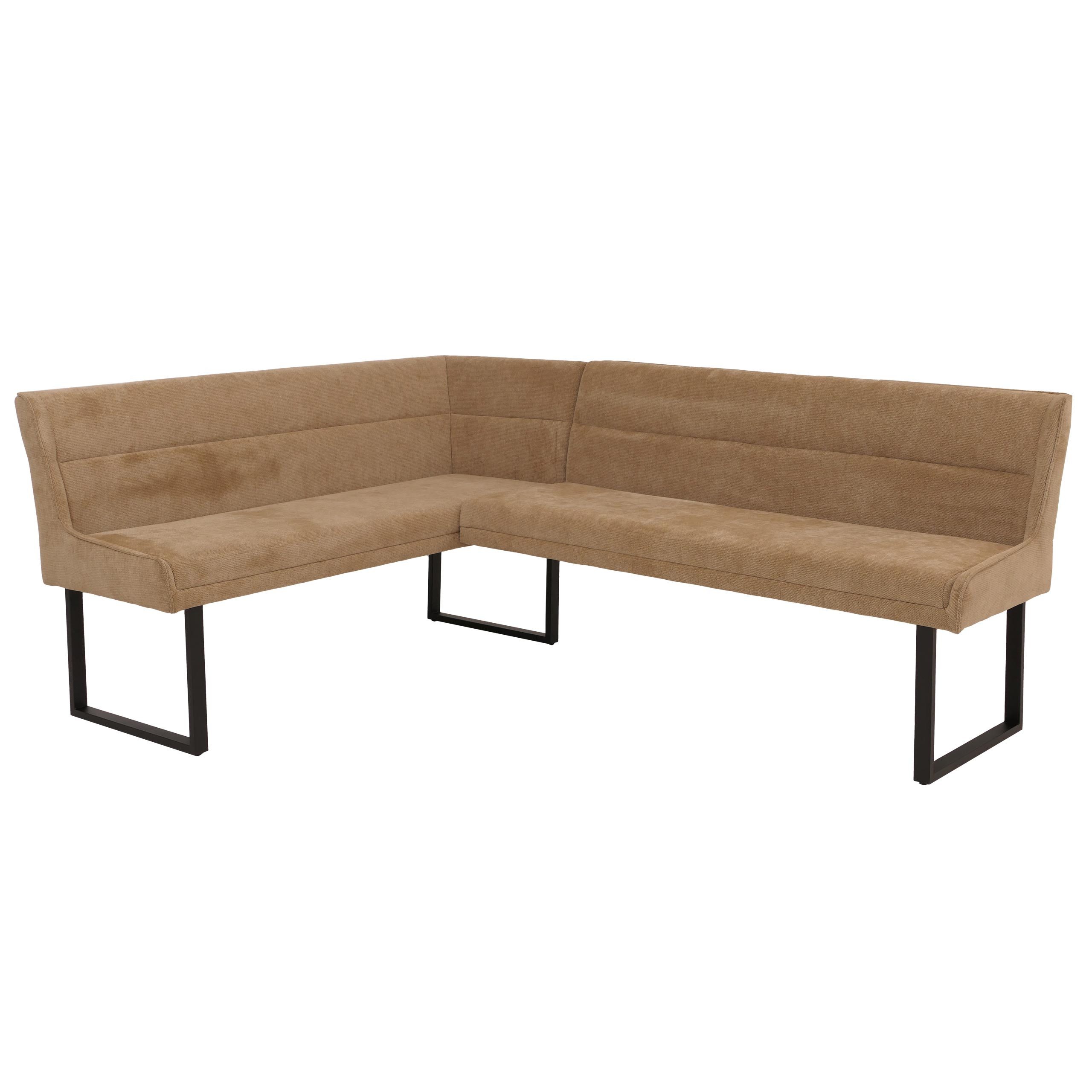 MCW Eckbank MCW-O81-159, Dekorative Ziernaht, Mit höhenverstellbaren Fußbod günstig online kaufen