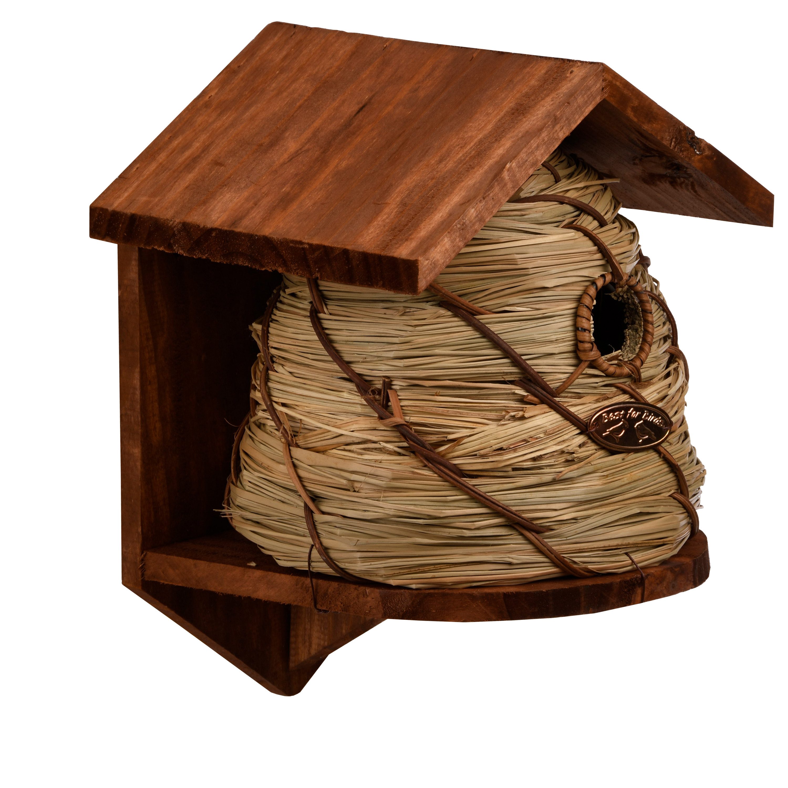 Nistkasten Nistkasten Blaumeise Brutkasten Vogelhaus Bienenkorb Kiefernholz Stroh