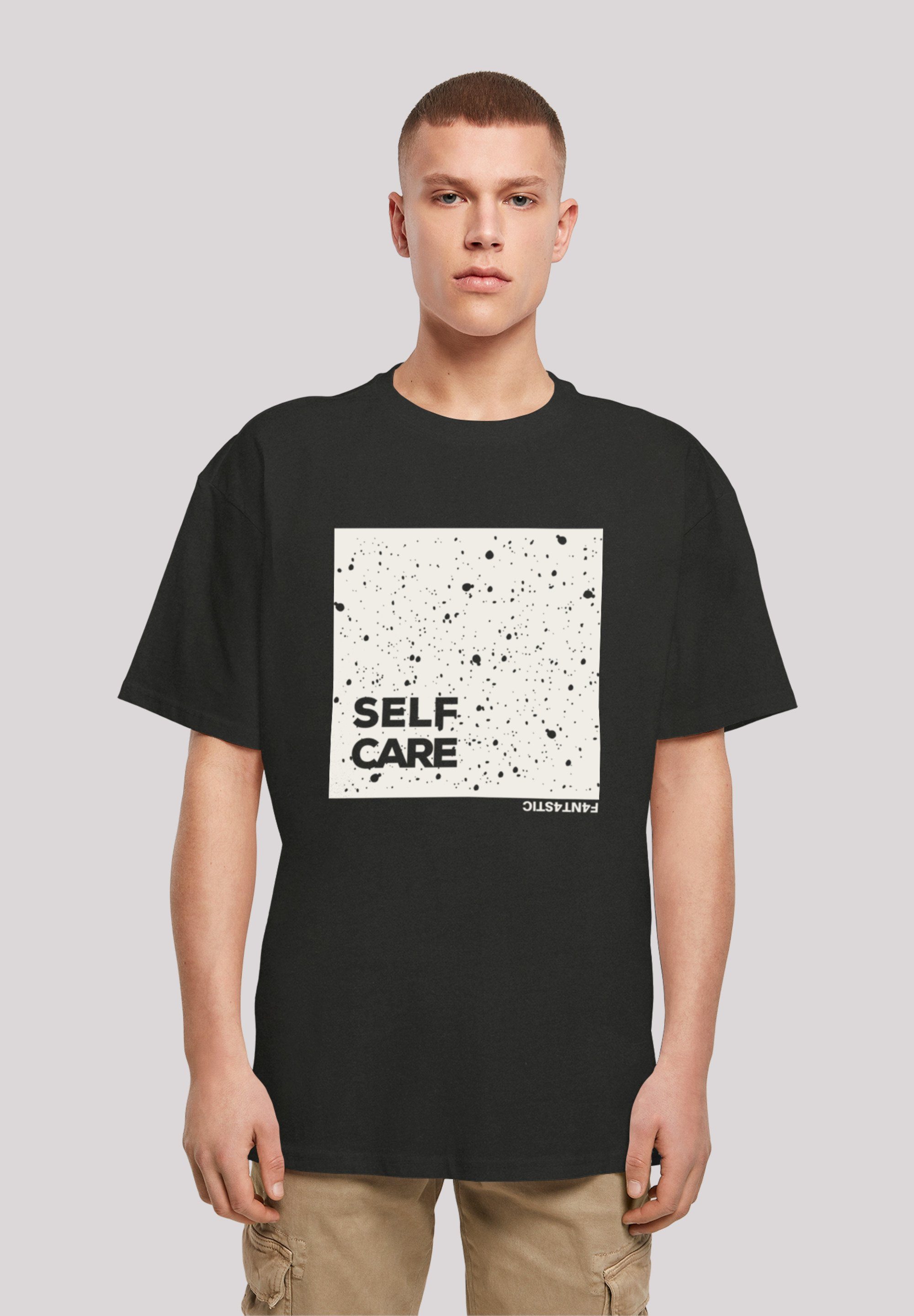 T-Shirt Print F4NT4STIC schwarz CARE SELF TEE OVERSIZE