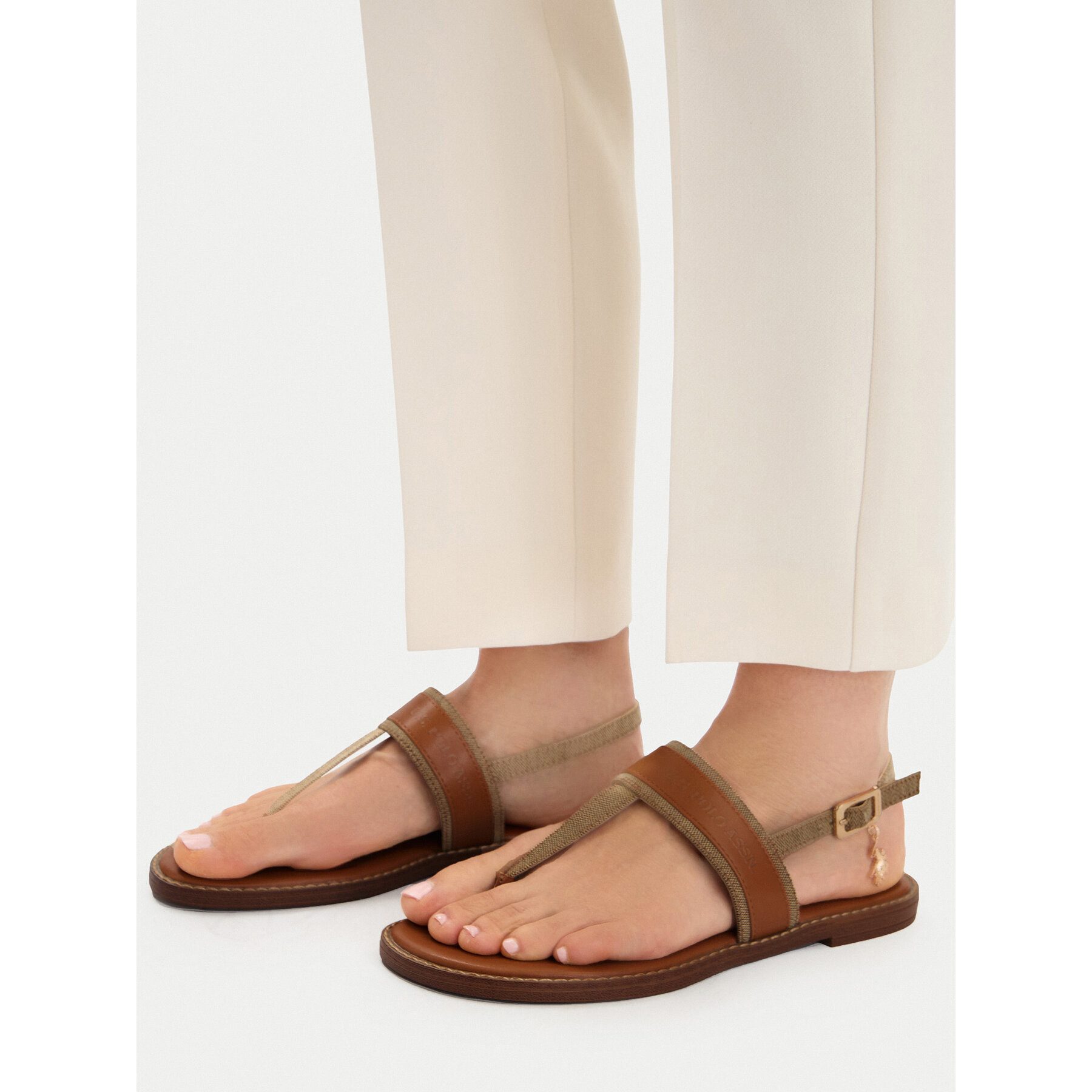 U.S. Polo Assn. US Polo Assn Damen-Sandalen in Braun Sandale