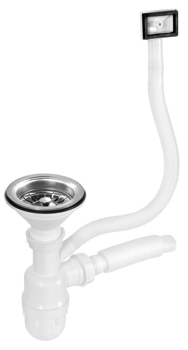 Aqualine Sanitär-Installationsset Siphon für Spülen AQ6642B / 7848B / 5848B / 4848B / 051B/ 5746B/ 7642B, Aqualine-NDAQ210