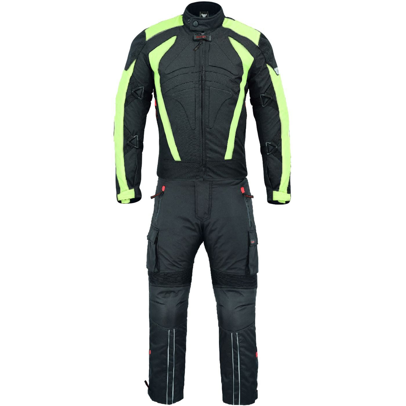 BULLDT Motorradkombi GW322K (Spar-Set, 2-tlg., mit Protektoren) BULLDT Motorradkombi Herren 2-teilig kurze Jacke CE2 Protektoren