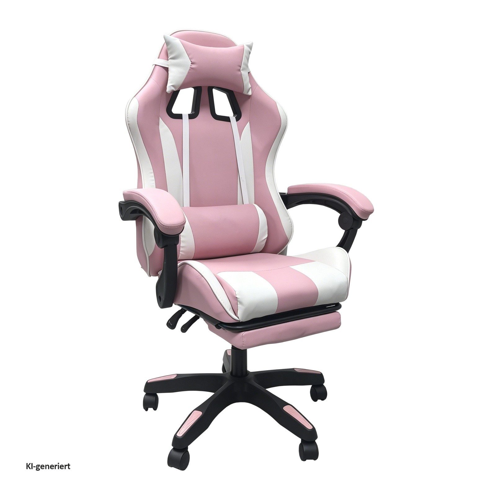 HTI-Living Drehstuhl Gaming Stuhl Krit Eco Pink-Weiß (Stück, 1 St), Bürostuhl Drehstuhl Schreibtischstuhl
