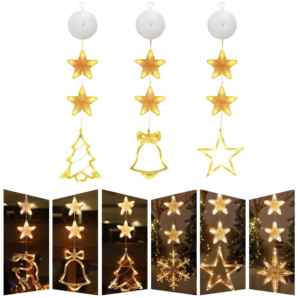 JOYOLEDER LED Fensterleuchter LED-Lichterkette Fenster Weihnachtslichterket günstig online kaufen