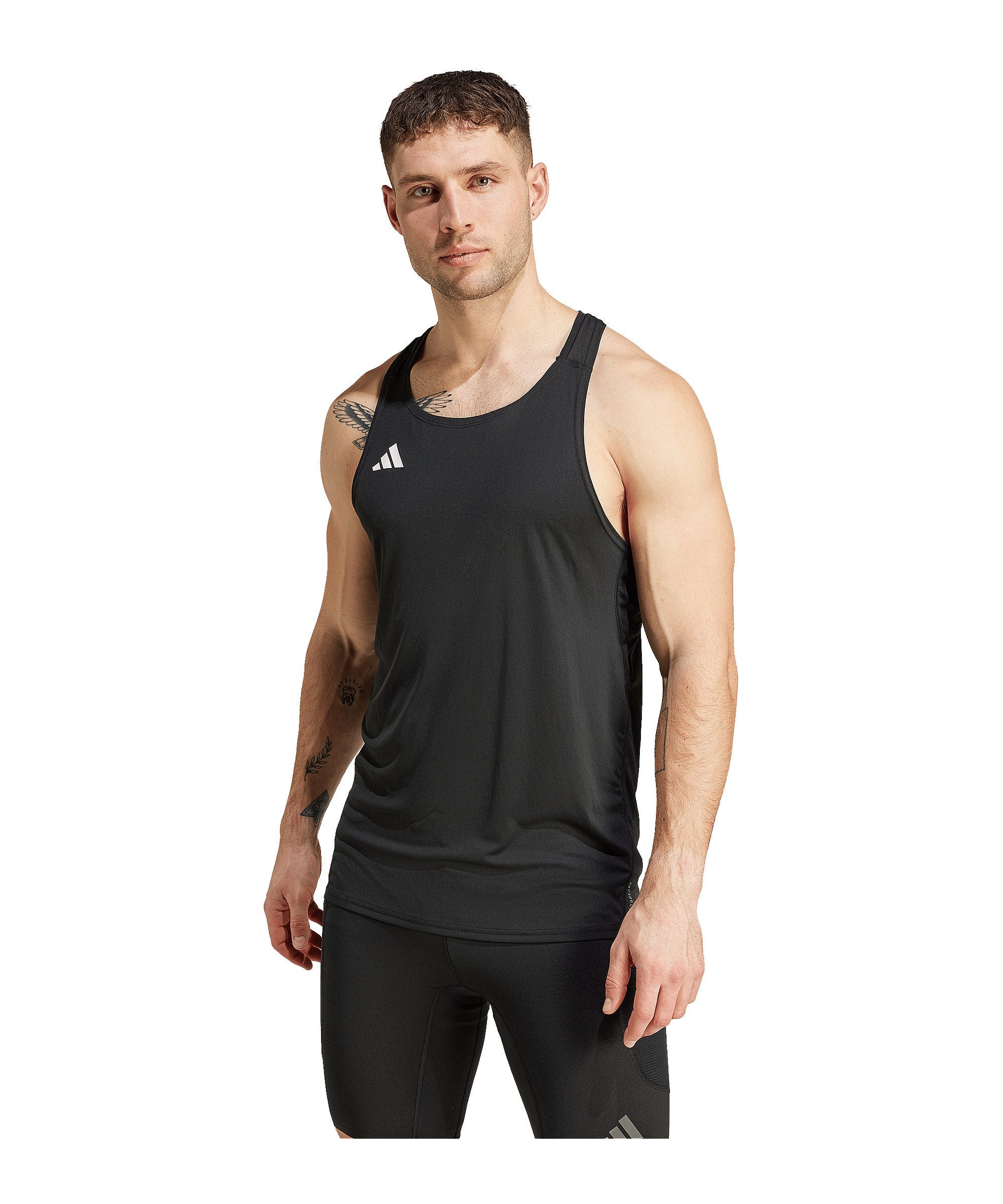 adidas Performance T-Shirt adidas Performance Adizero T-Shirt Weiß Polyester