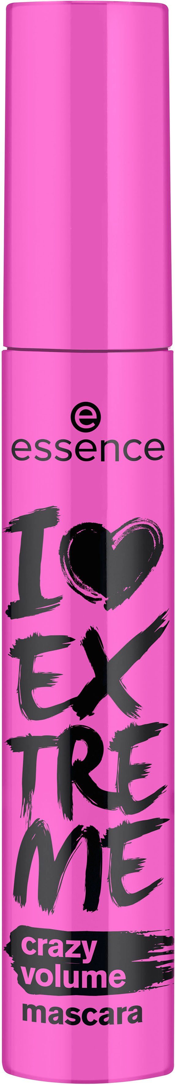 Essence Mascara I LOVE EXTREME crazy volume mascara, 3-tlg., mit cremiger Textur