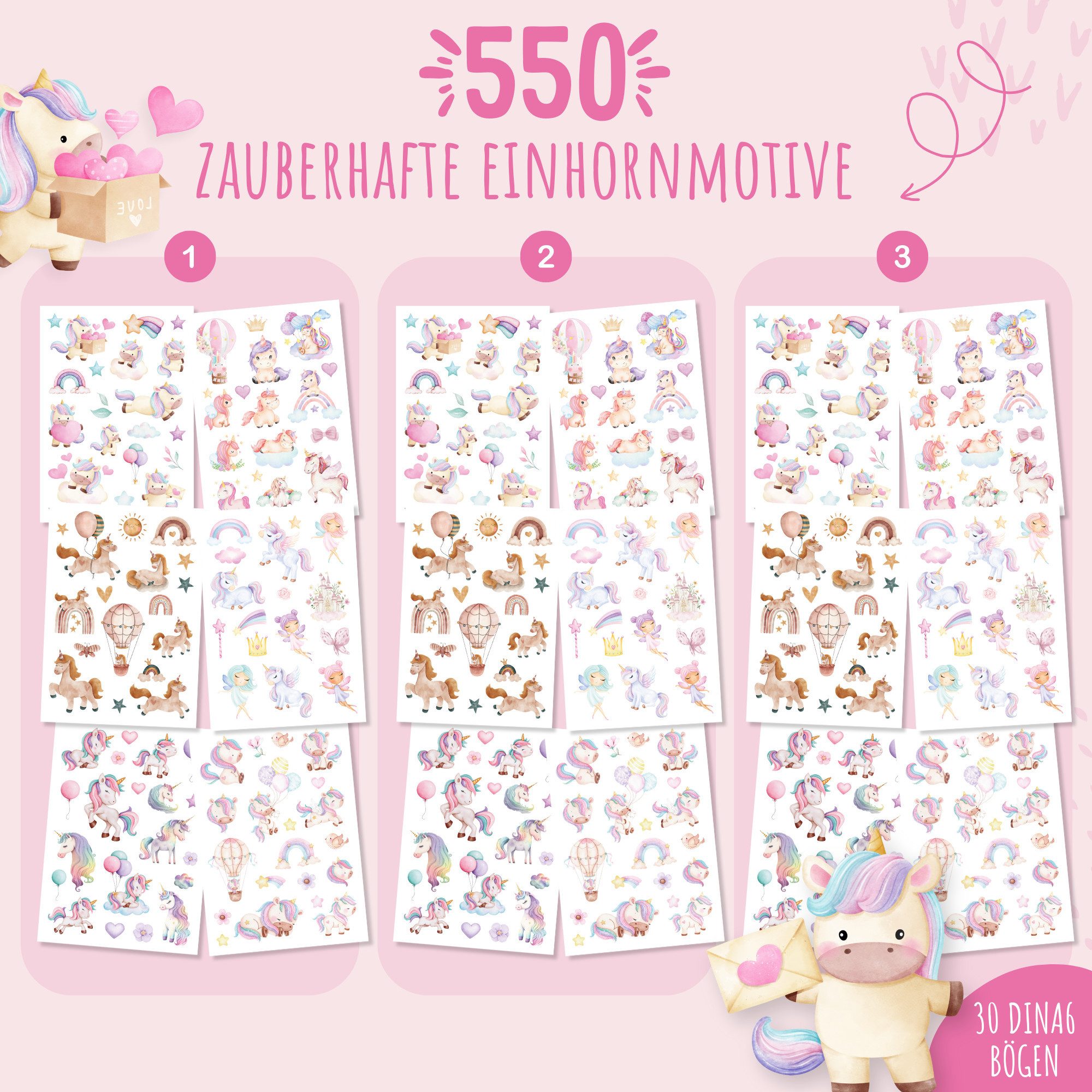MeinBaby123® Kindertattoo 550 hautfreundliche Hauttattoos für Kinder, Geschenk für Kinder, Mitgebsel Kindergeburtstag, Geschenk Jungs & Mädchen