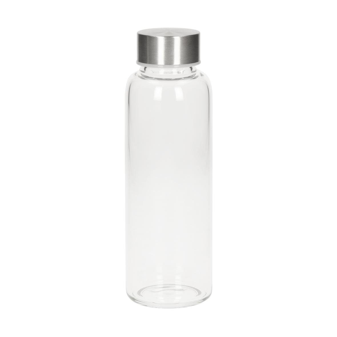 elasto Trinkflasche 360 ml Wasserflasche "Ocean" aus Glas mit softer Hülle, Getränkeflasche, Teeflasche, ToGo, Arbeit, Schule, Schraubverschluss