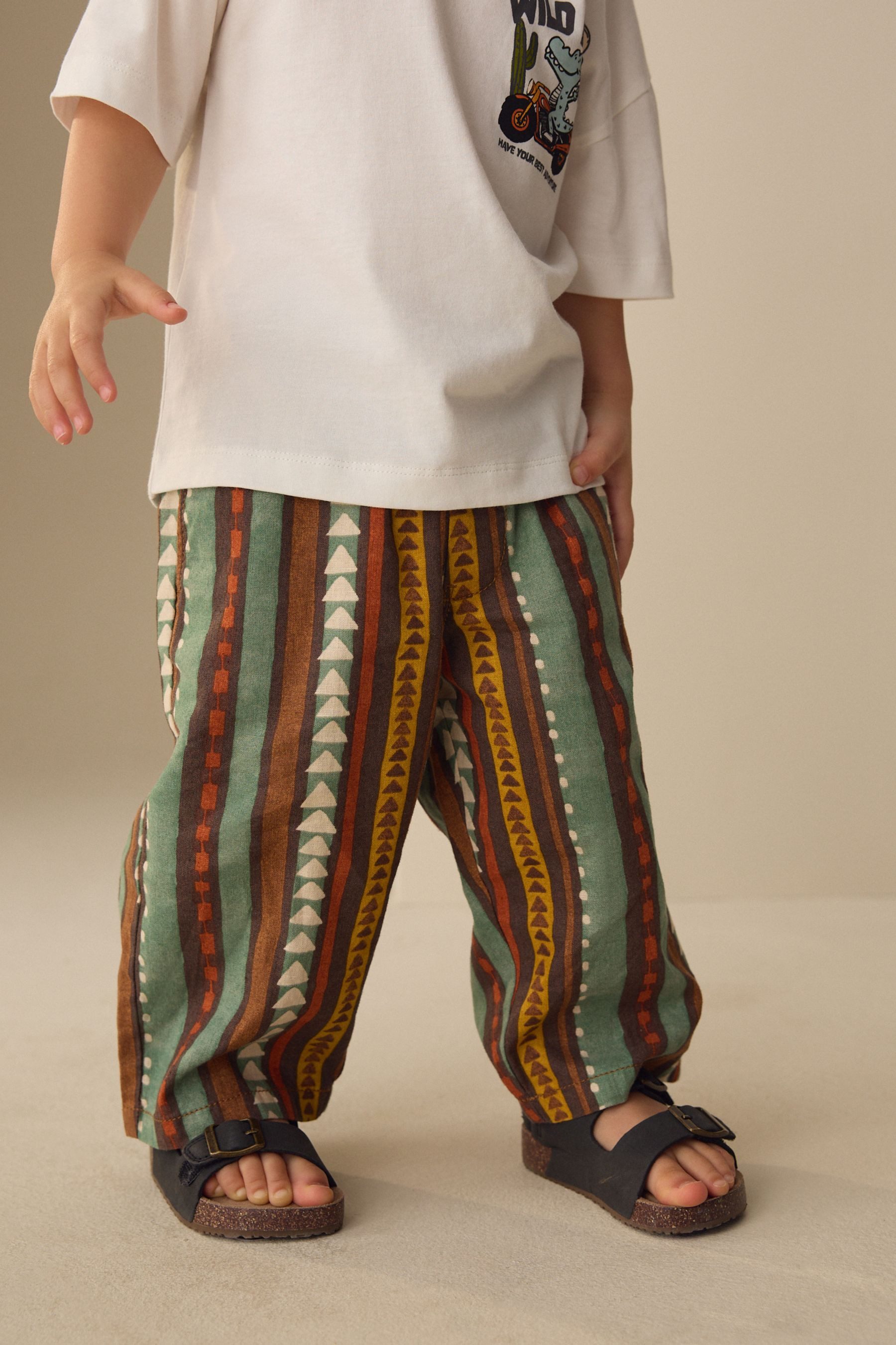 Next Schlupfhose Schlupf-Hose aus Leinenmischung, weite Passform (1-tlg)