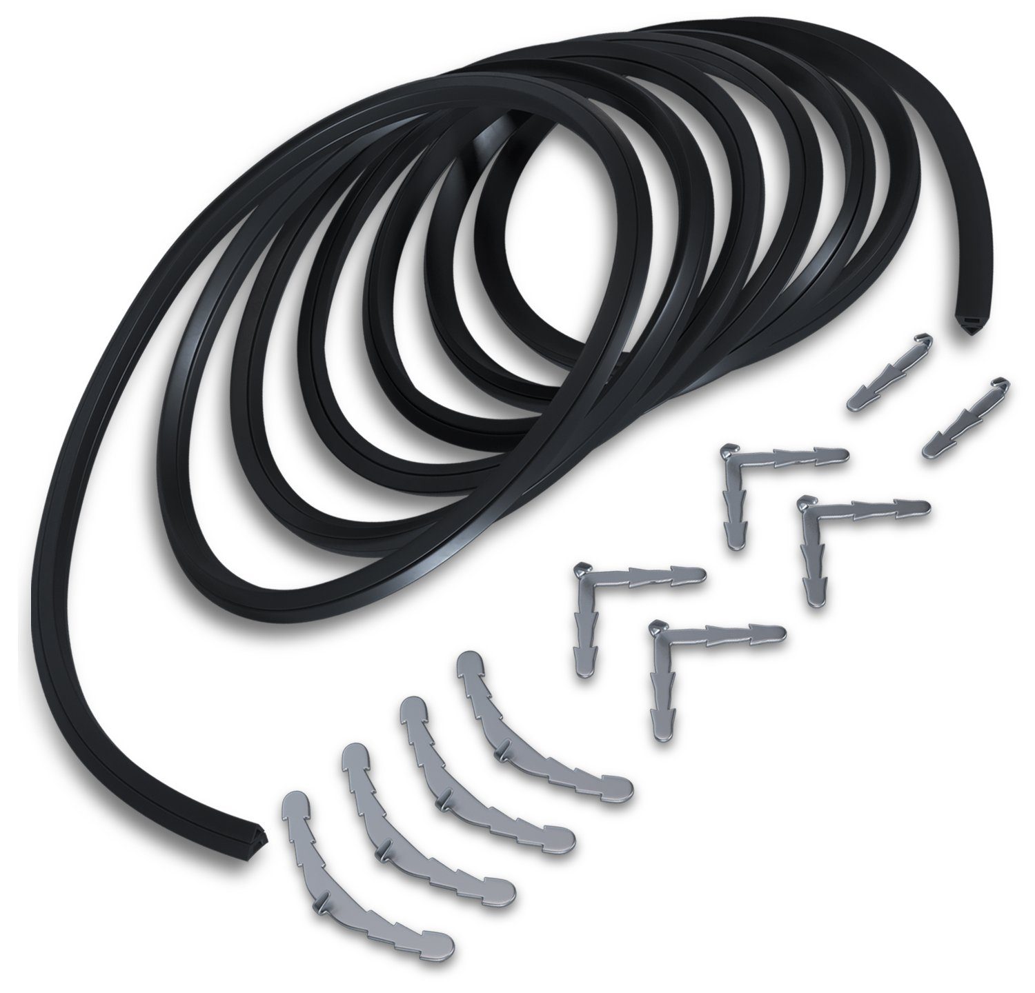 VIOKS Türdichtband Türdichtung mit Befestigungshaken für Backofen, zuschneidbar 2920 mm